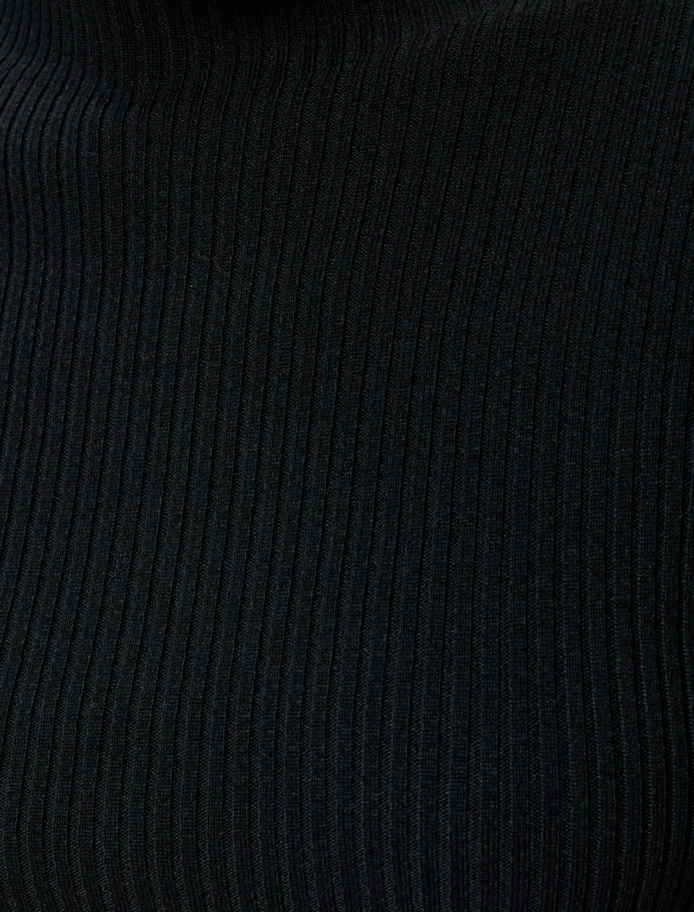   Basic Dik Yaka Triko Kazak Uzun Kollu