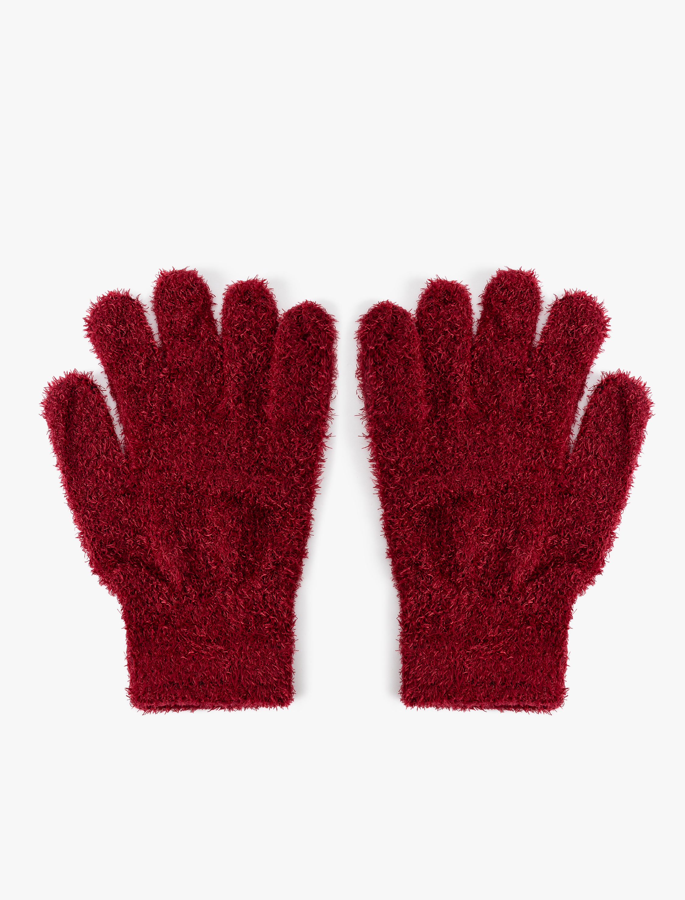  Kadın Peluş Eldiven Yumuşak Dokulu