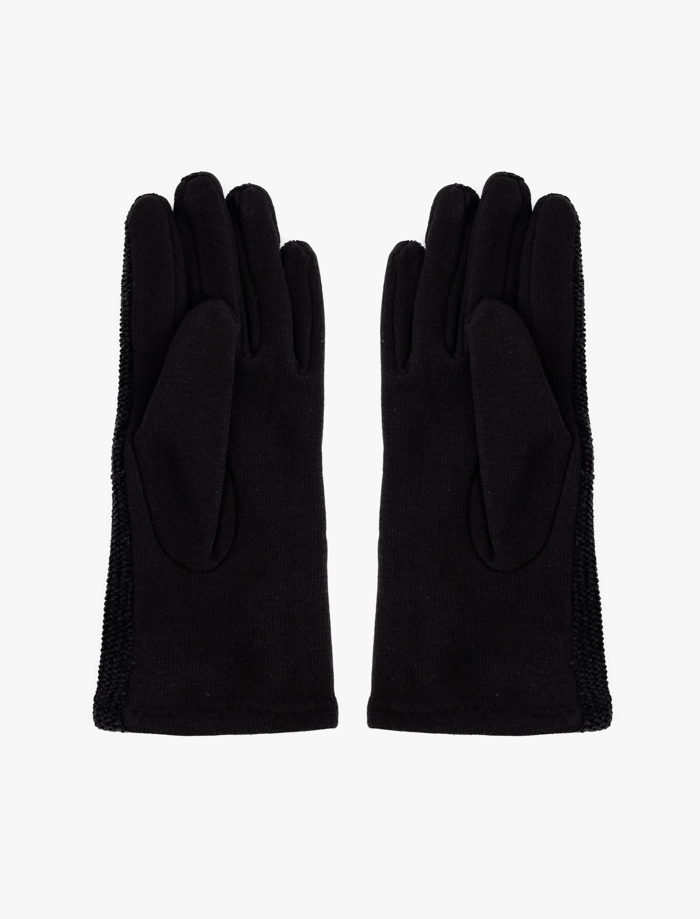  Kadın Dokulu Eldiven Düğme Detaylı