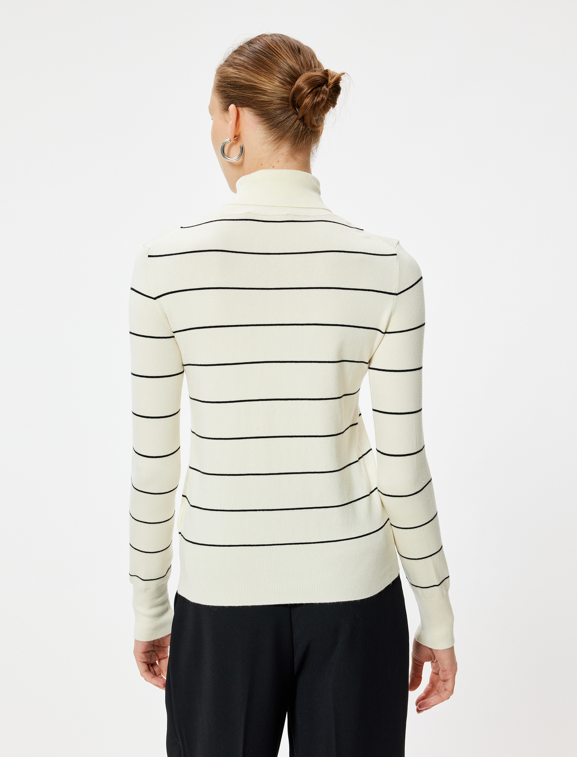   Balıkçı Yaka Triko Kazak Uzun Kollu