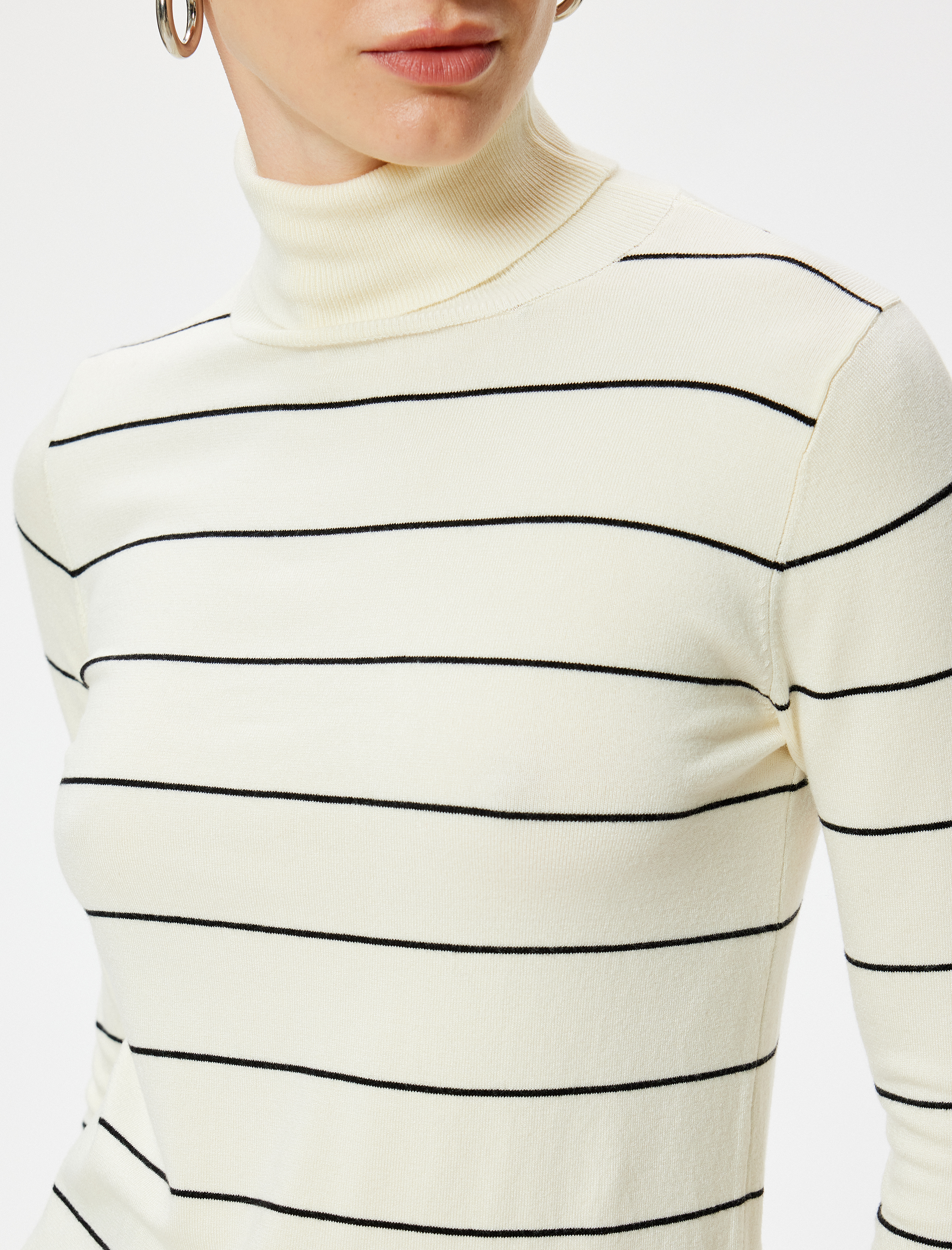   Balıkçı Yaka Triko Kazak Uzun Kollu