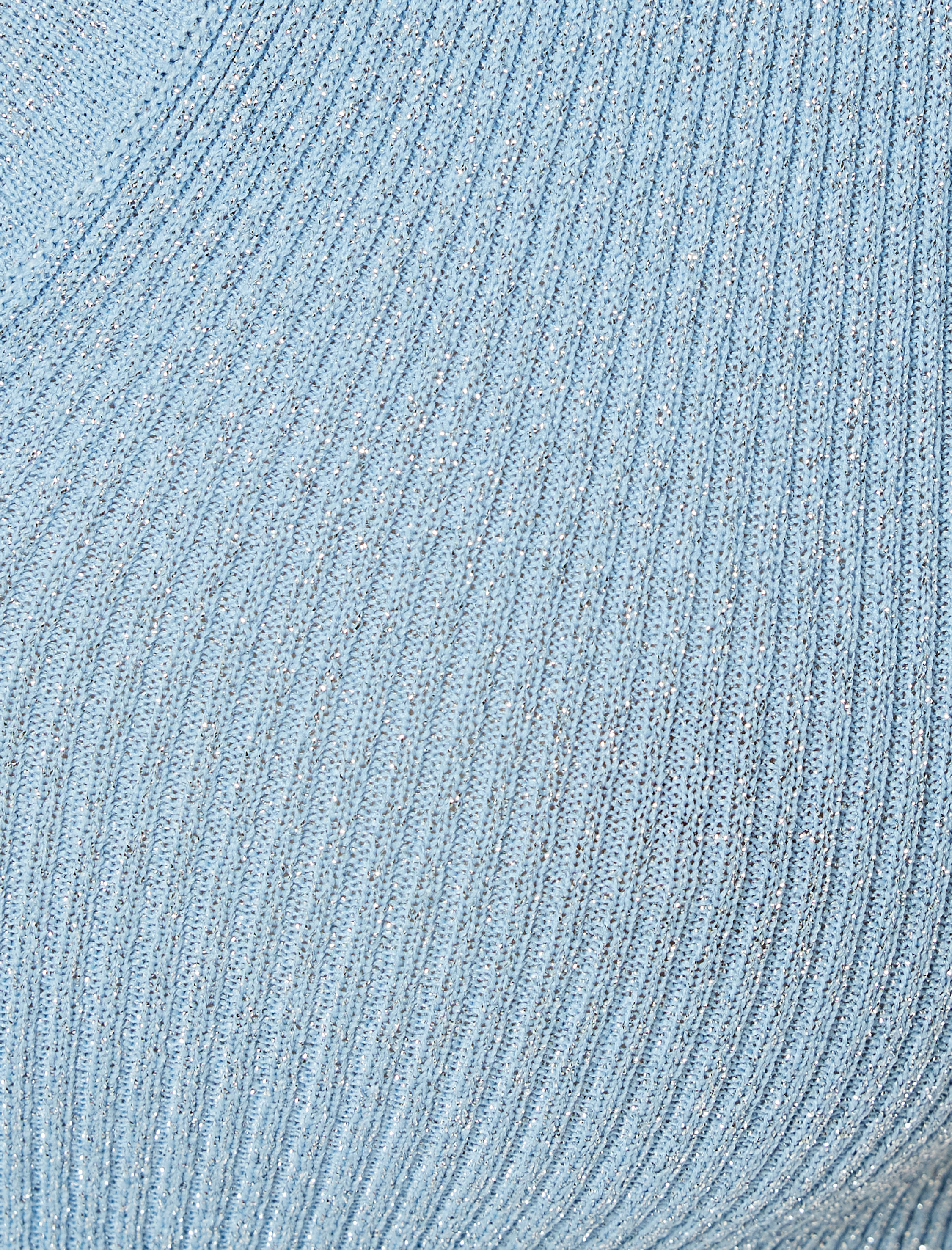   Parıltılı Polo Yaka Triko Kazak Kısa Kollu