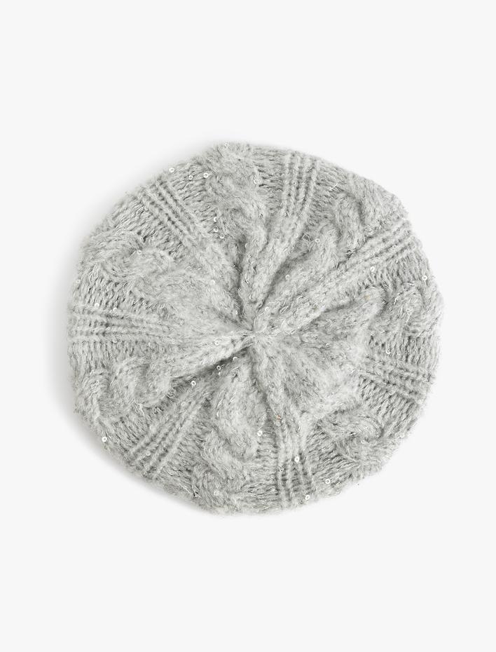 Kız Çocuk Ressam Şapka Örgü Detaylı