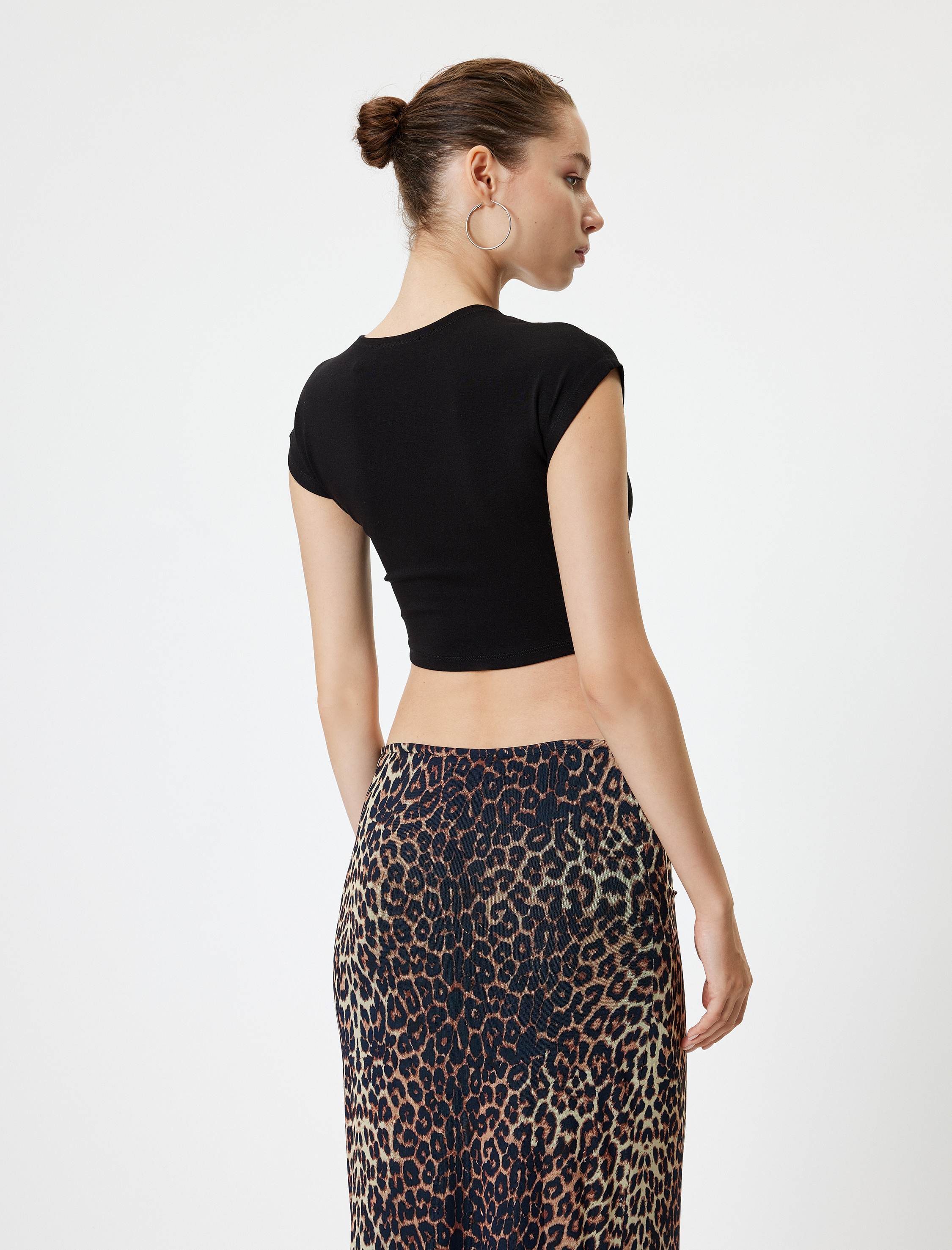   Modal Karışımlı Slim Fit Kap Kol Body