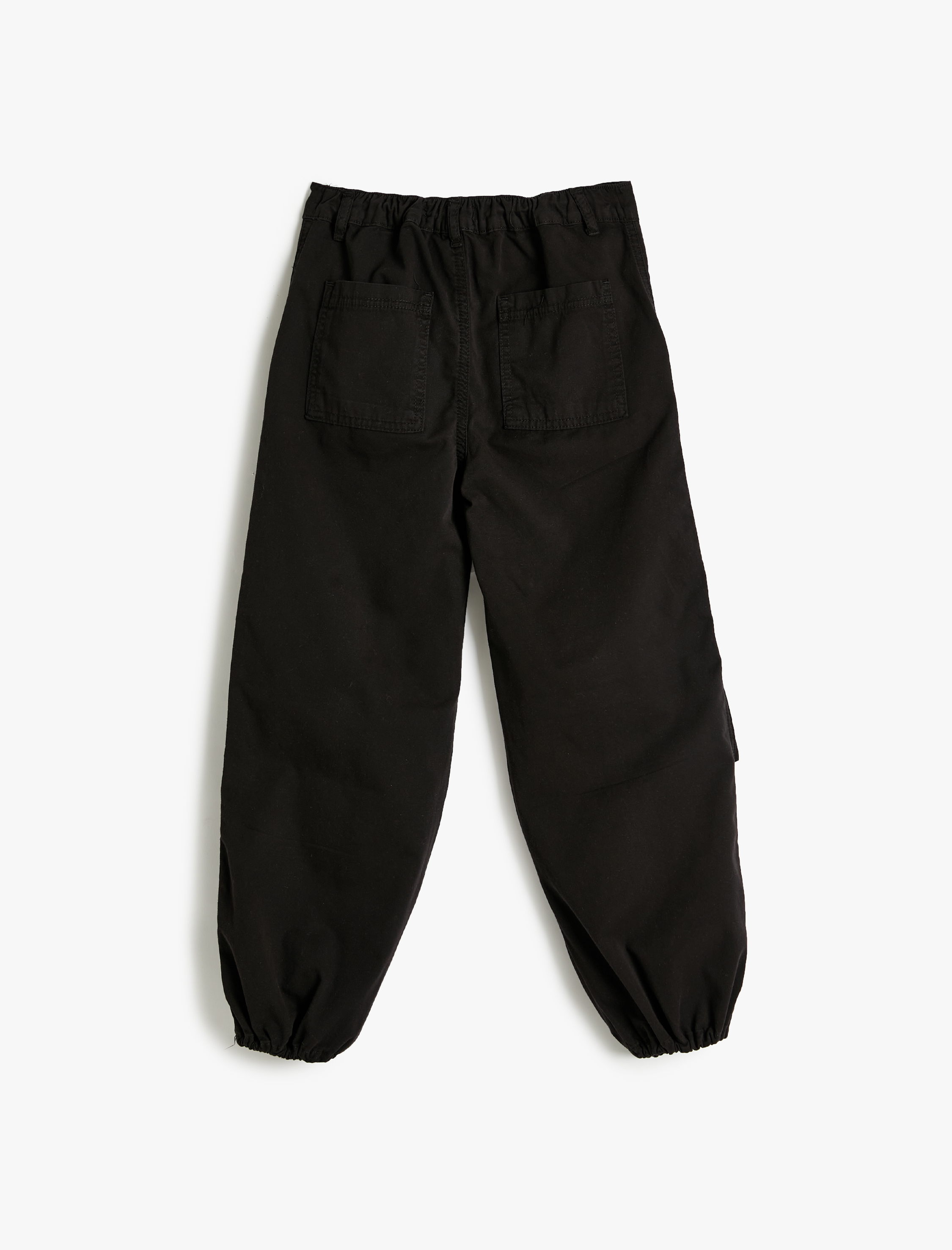  Kız Çocuk Cepli Standart Bel Paraşüt Jogger Pantolon