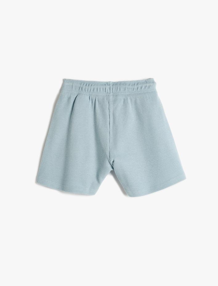 Erkek Çocuk Basic Şort Beli Bağlamalı Pamuklu