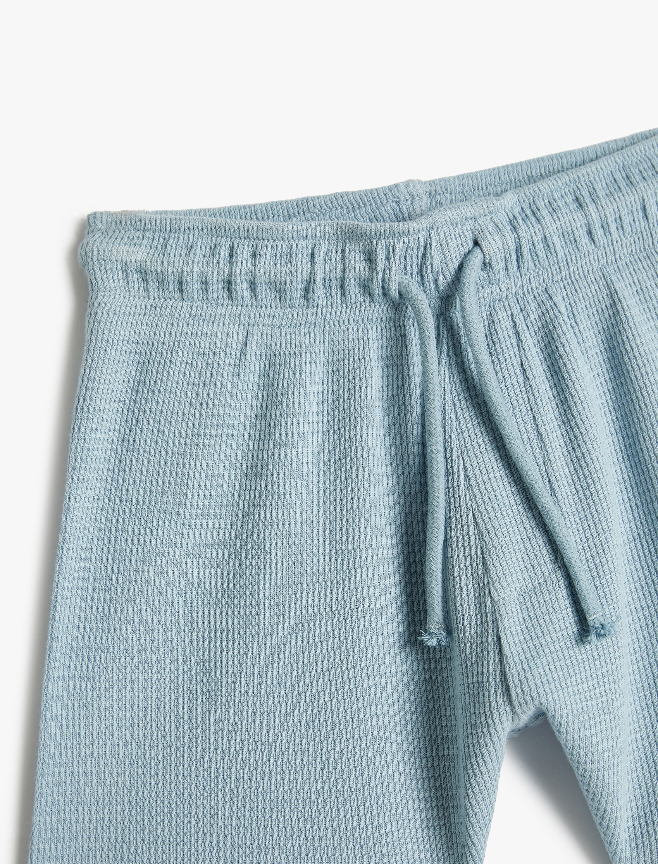  Erkek Çocuk Basic Şort Beli Bağlamalı Pamuklu