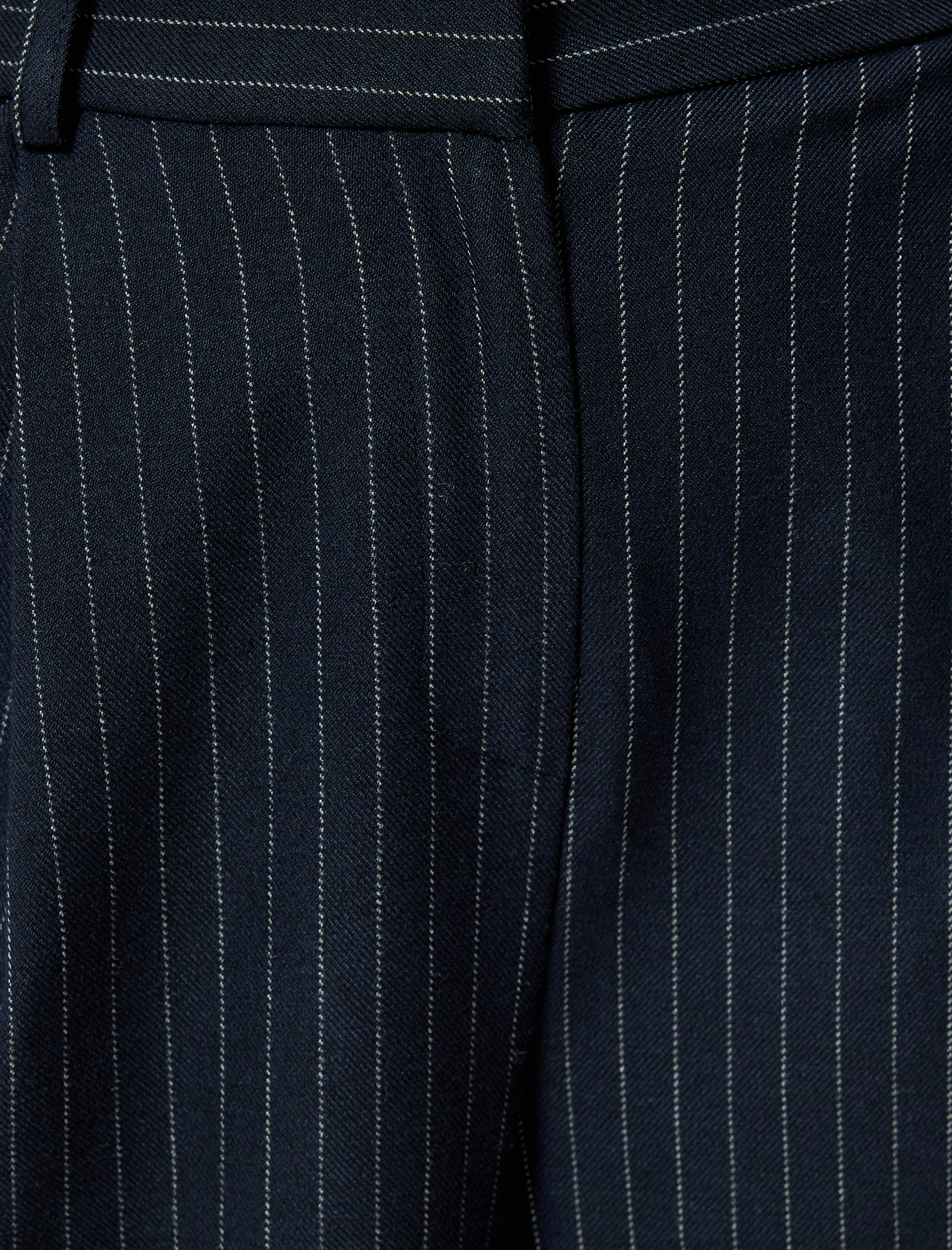   Cepli Yüksek Bel Kumaş Palazzo Pantolon