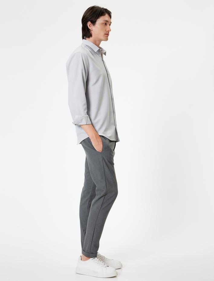  Oxford Gömlek Uzun Kollu Pamuk Karışımlı Regular Fit