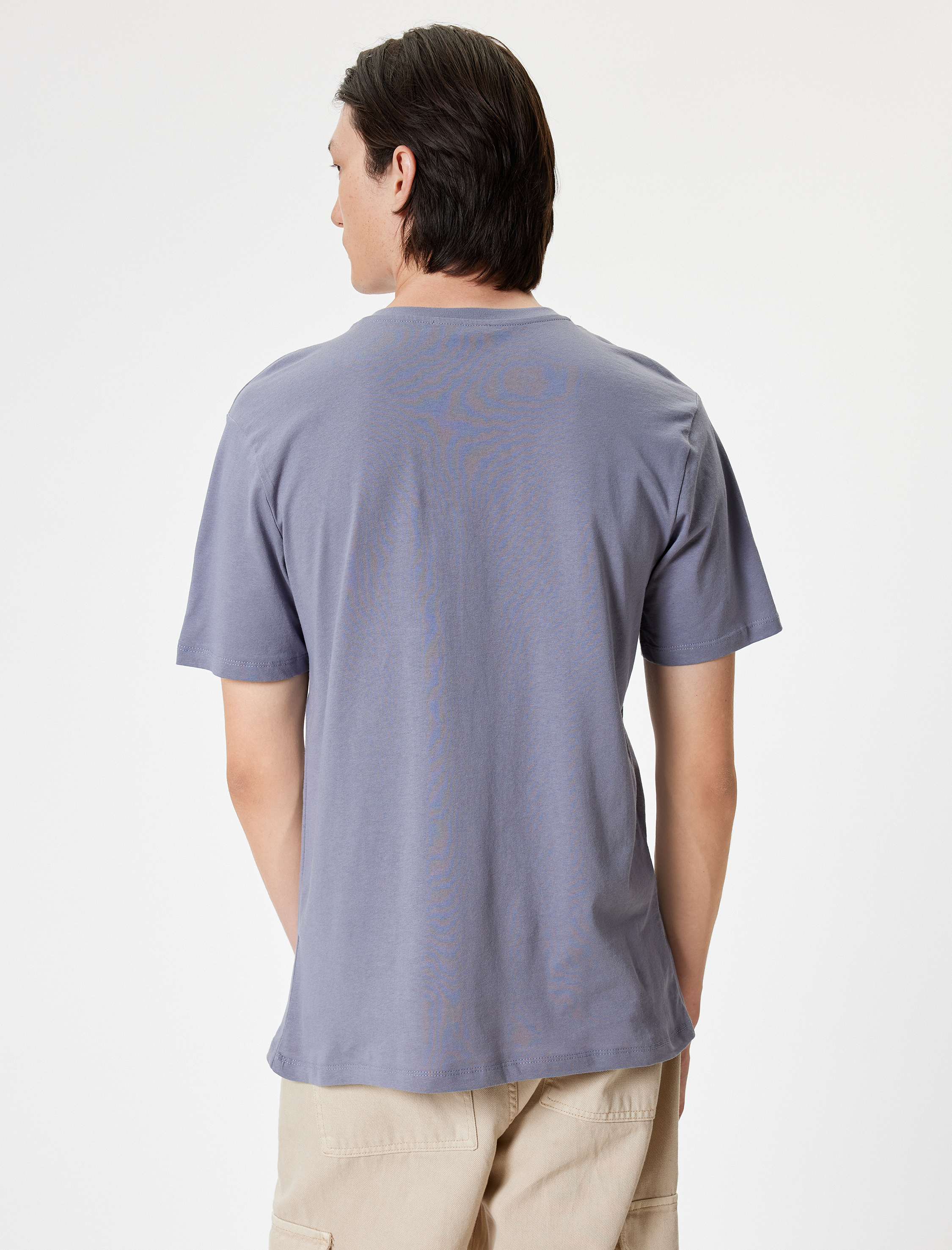   Bisiklet Yaka Pamuklu Regular Fit Kısa Kollu Hayvan Baskılı Tişört