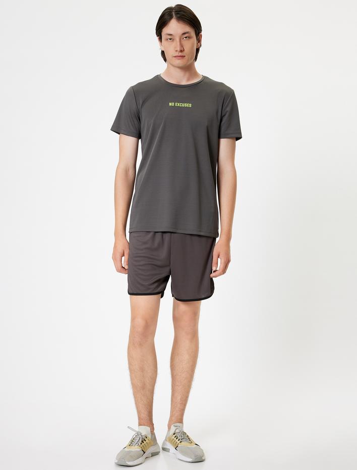  Spor Şort Oversize Beli Bağcıklı Kısa Biyeli