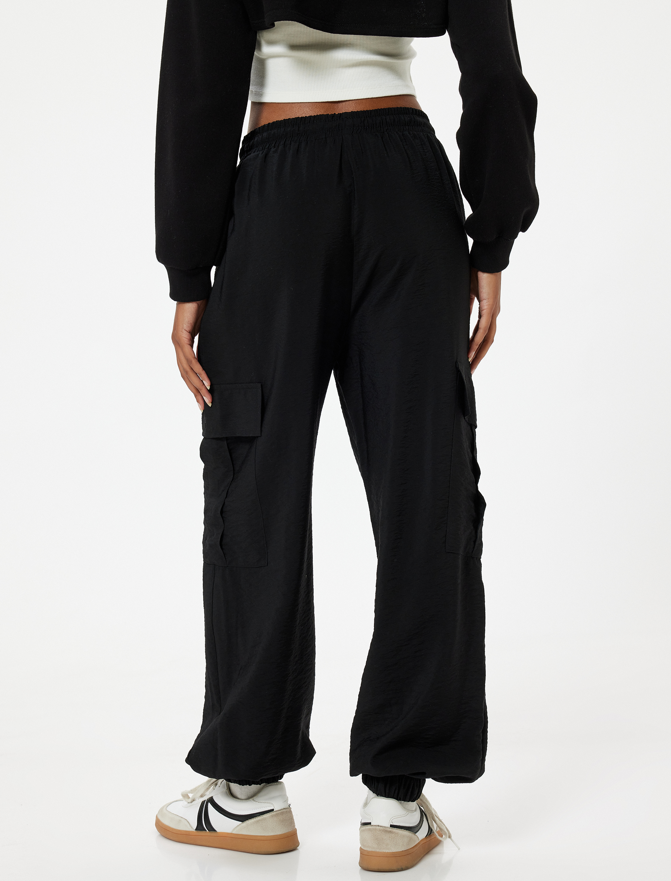   Kargo Jogger Pantolon Beli Bağcıklı Cep Detaylı
