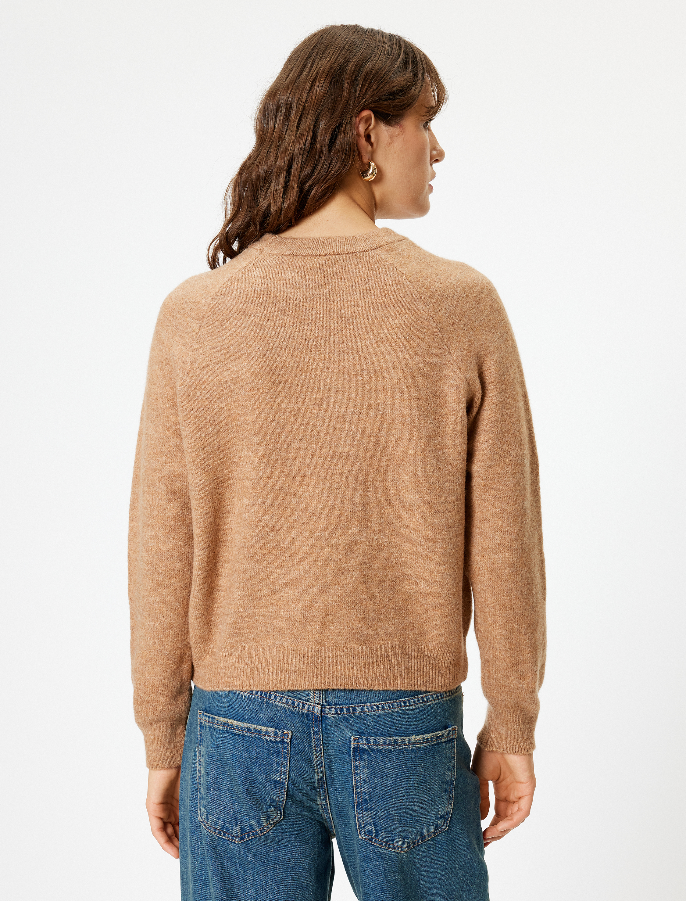   Basic Triko Kazak Uzun Kollu Yumuşak Dokulu