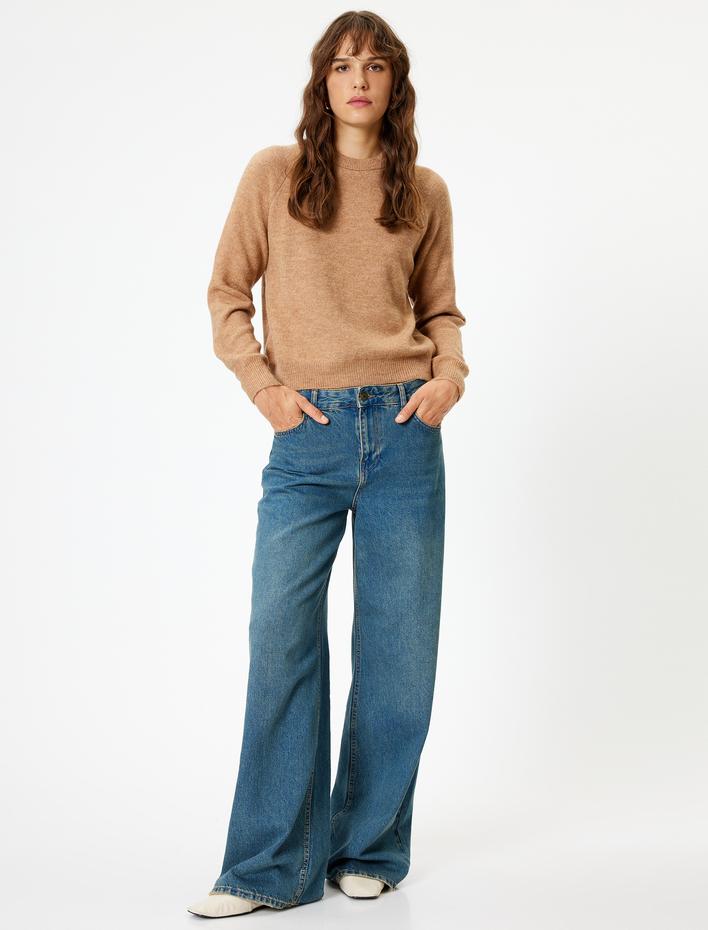  Basic Triko Kazak Uzun Kollu Yumuşak Dokulu