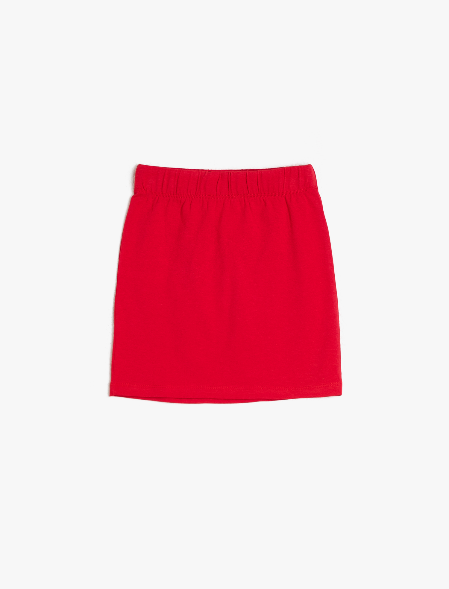  Kız Çocuk Basic Kalın Esnek Kumaştan Kısa Etek