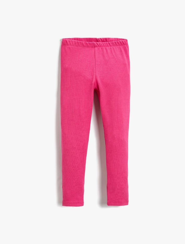 Kız Çocuk Dokulu Uzun Tayt