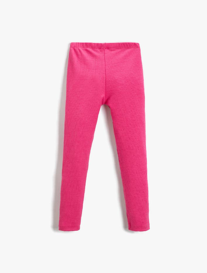 Kız Çocuk Dokulu Uzun Tayt