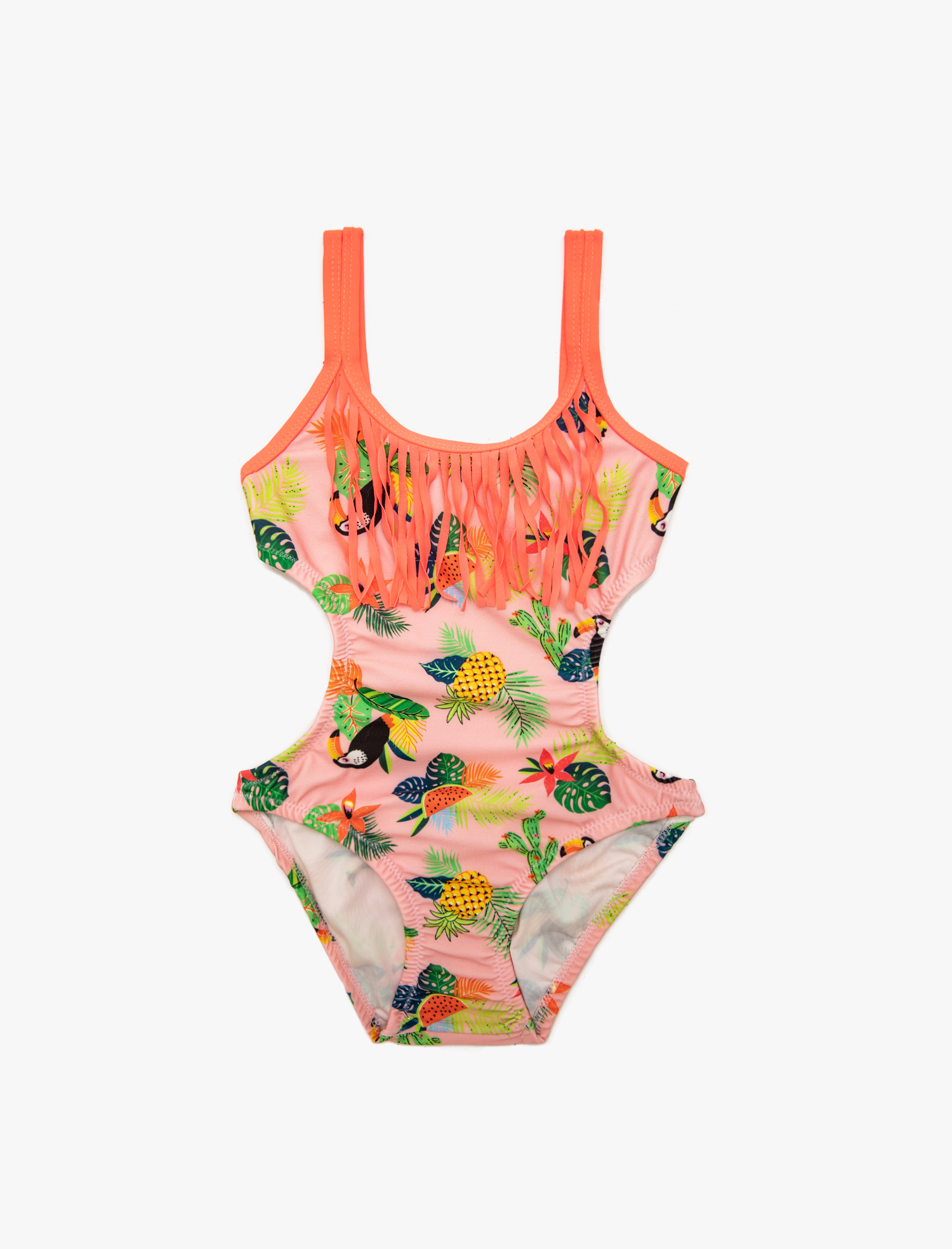  Kız Çocuk Mayo Püsküllü Pencere Detaylı