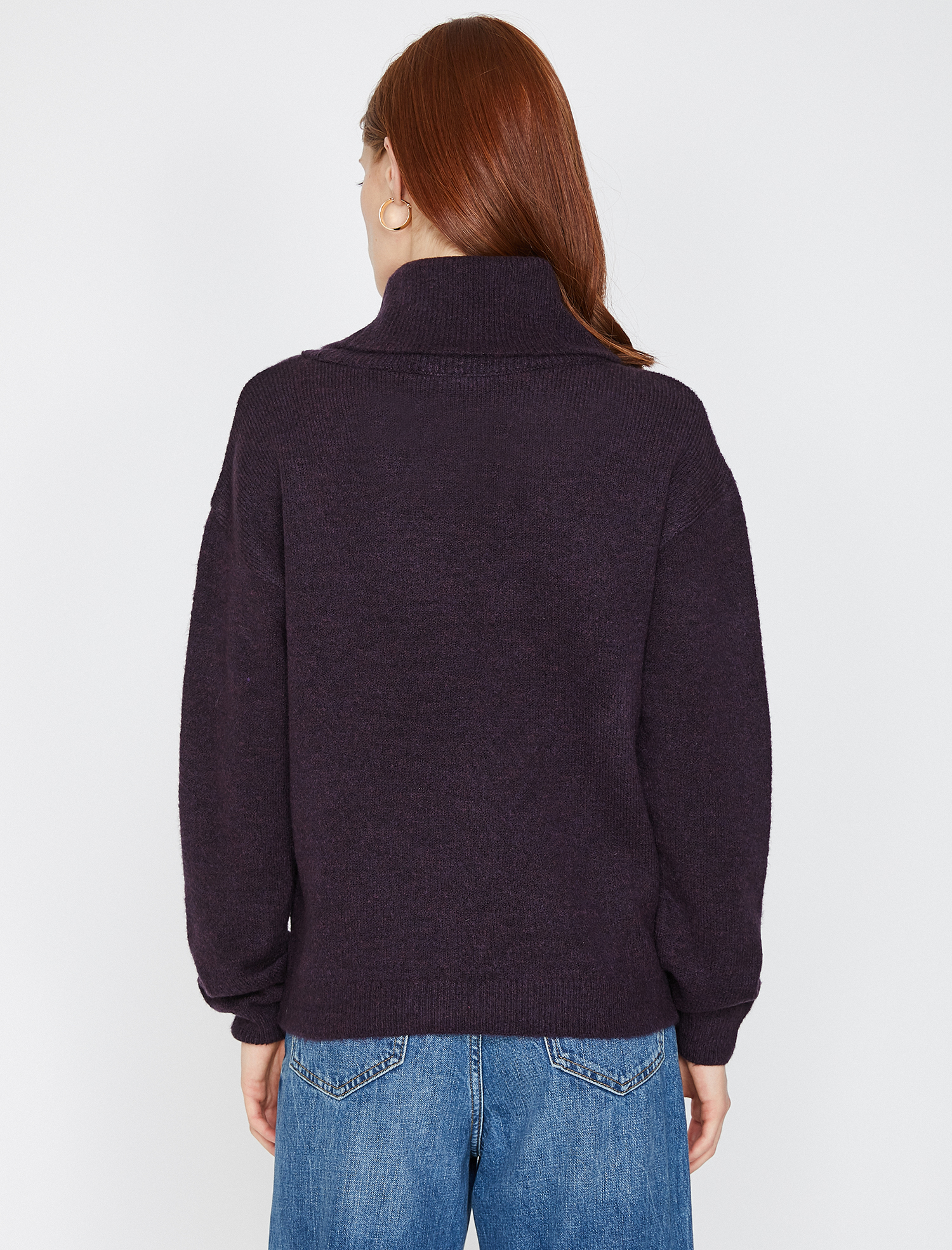   Boğazlı Yaka Triko Kazak