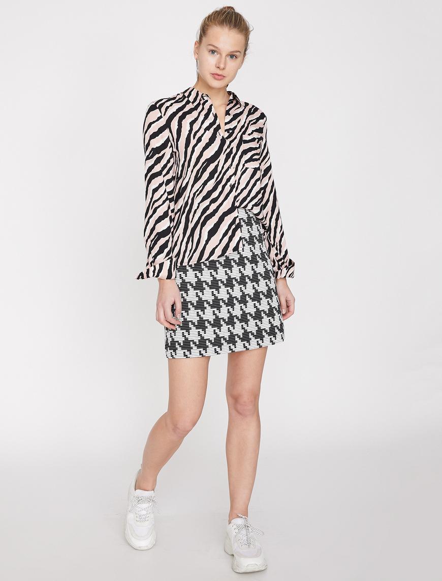   Zebra Desenli Gömlek