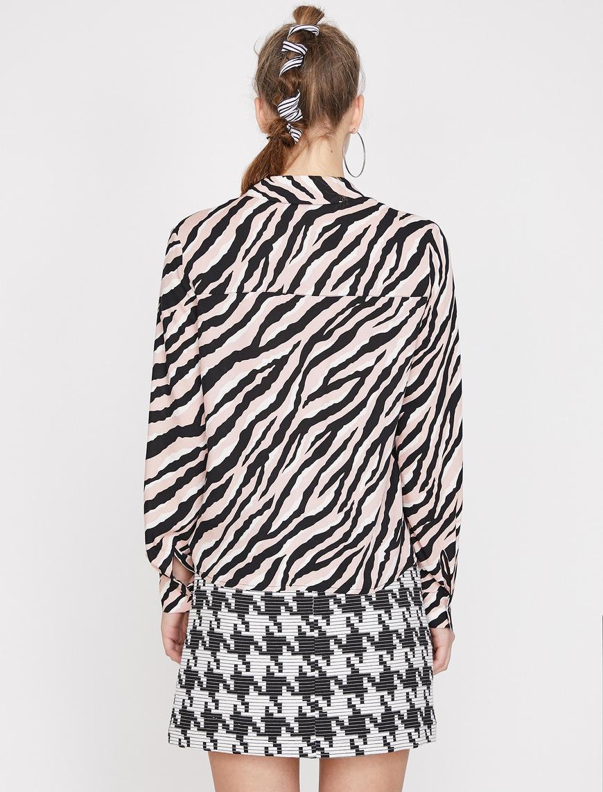   Zebra Desenli Gömlek