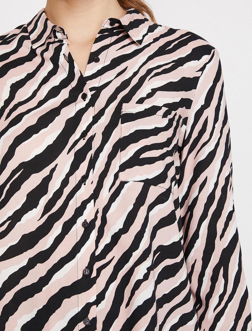   Zebra Desenli Gömlek