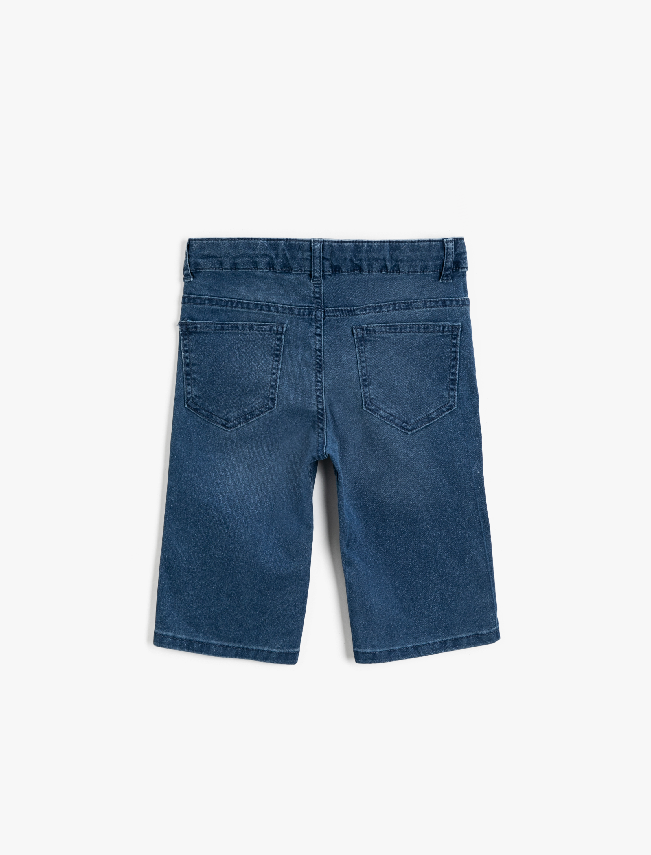  Erkek Çocuk Cepli Jean Şort Pamuklu
