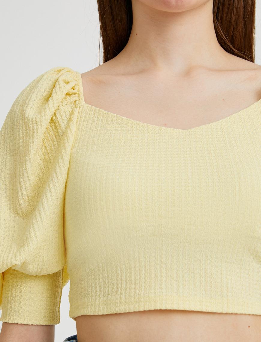   Crop Prenses Kol Bluz