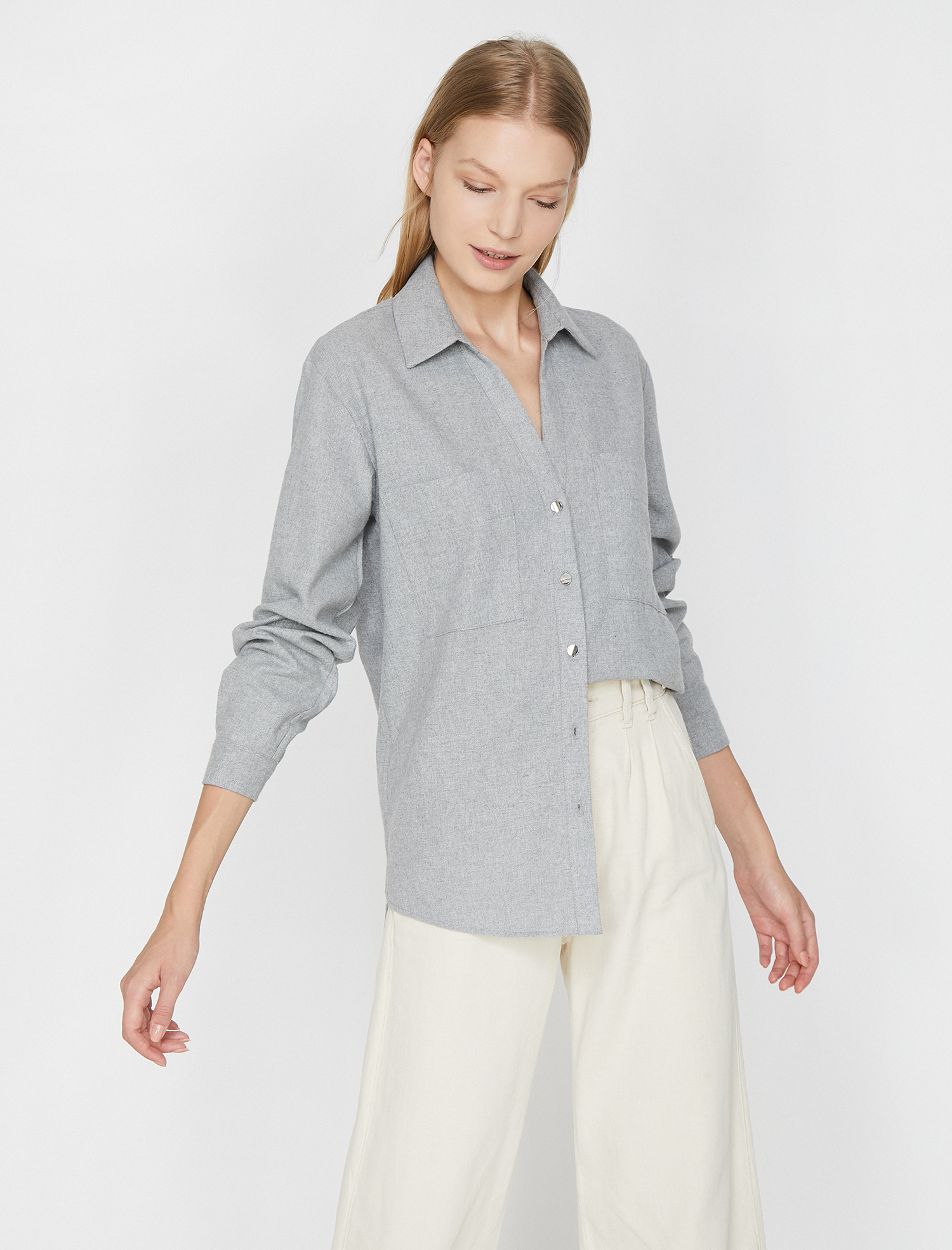   Cep Detaylı Gömlek