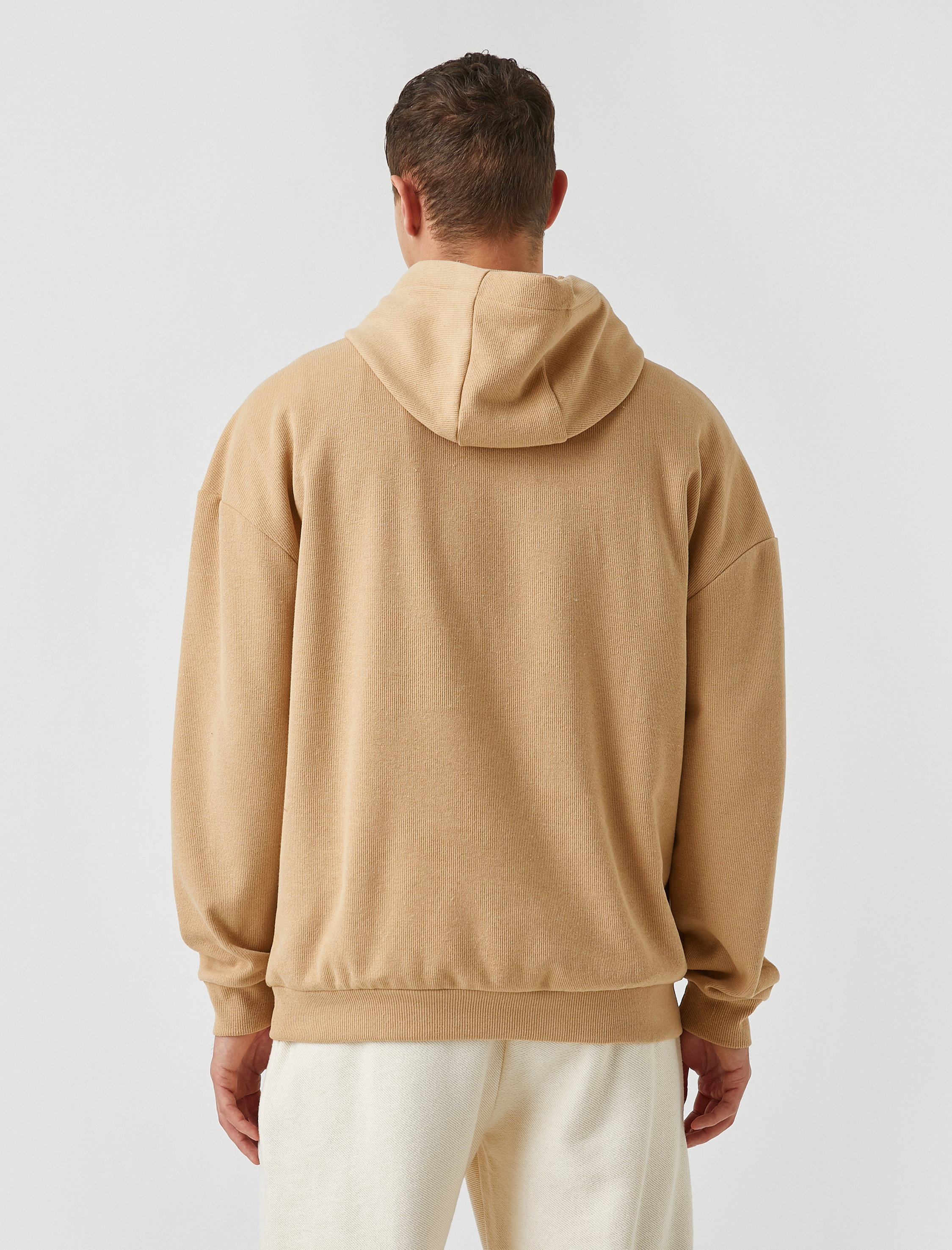   Tembel Hayvan İşlemeli Kapşonlu Sweatshirt