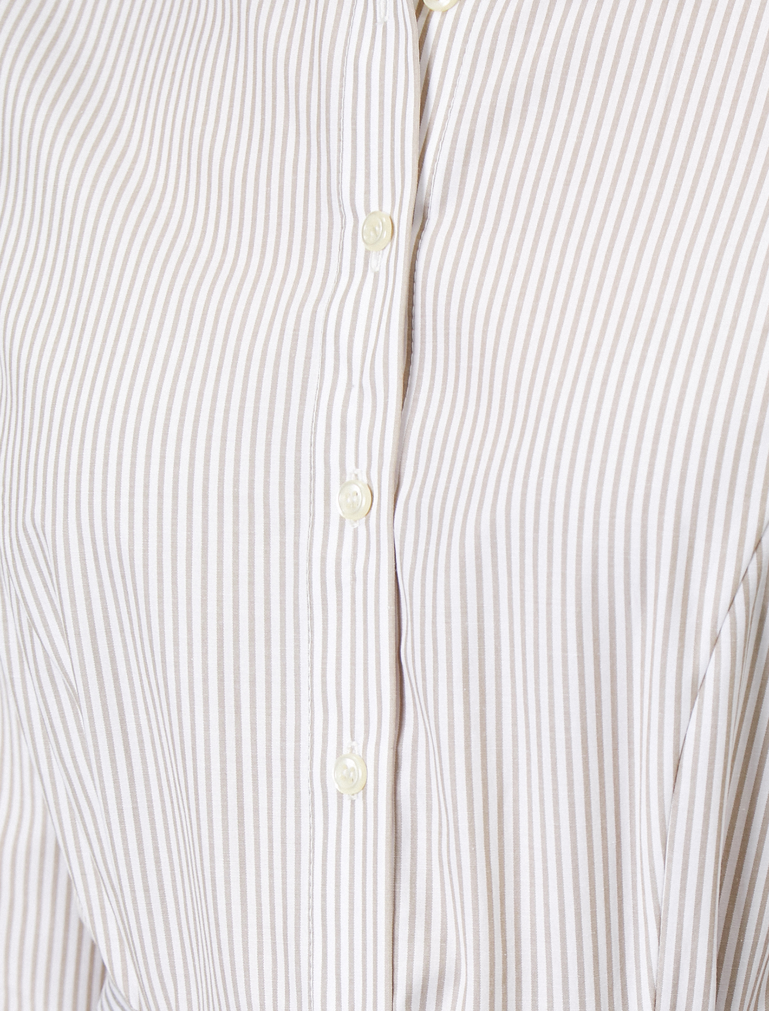   Çizgili Kemer Detaylı Elbise