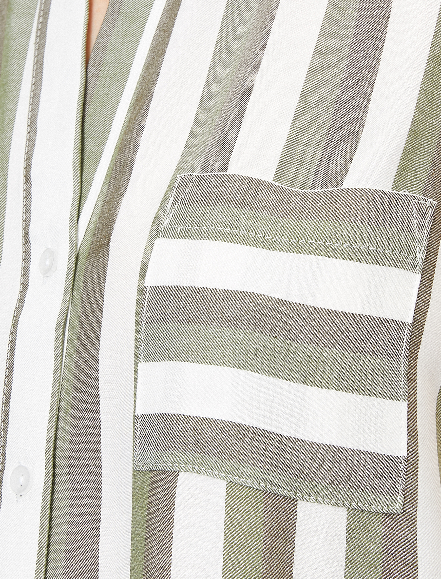   Çizgili Kolsuz Gömlek