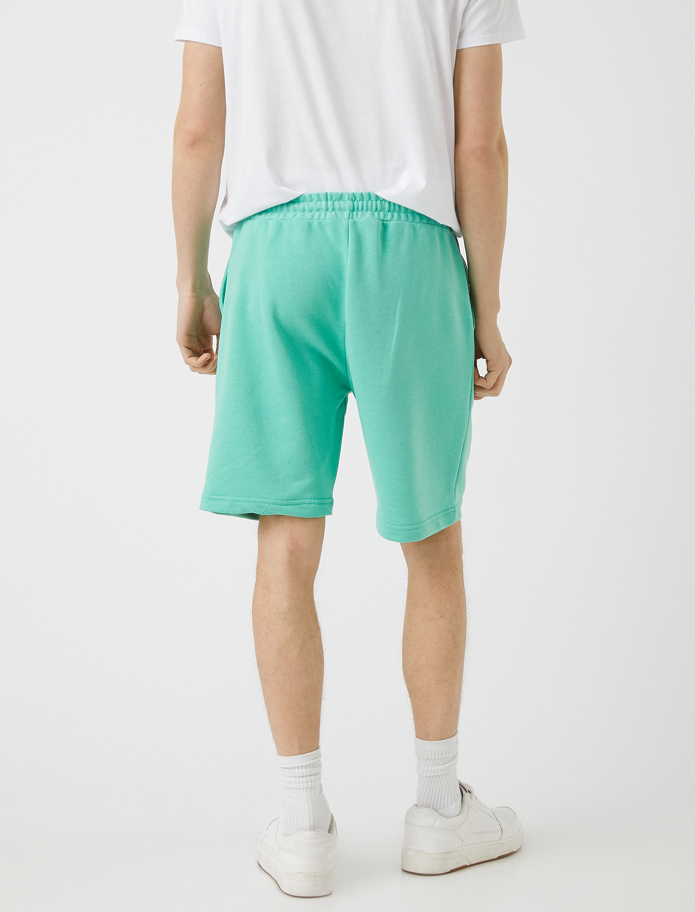   Beli Bağcıklı Baskılı Şort