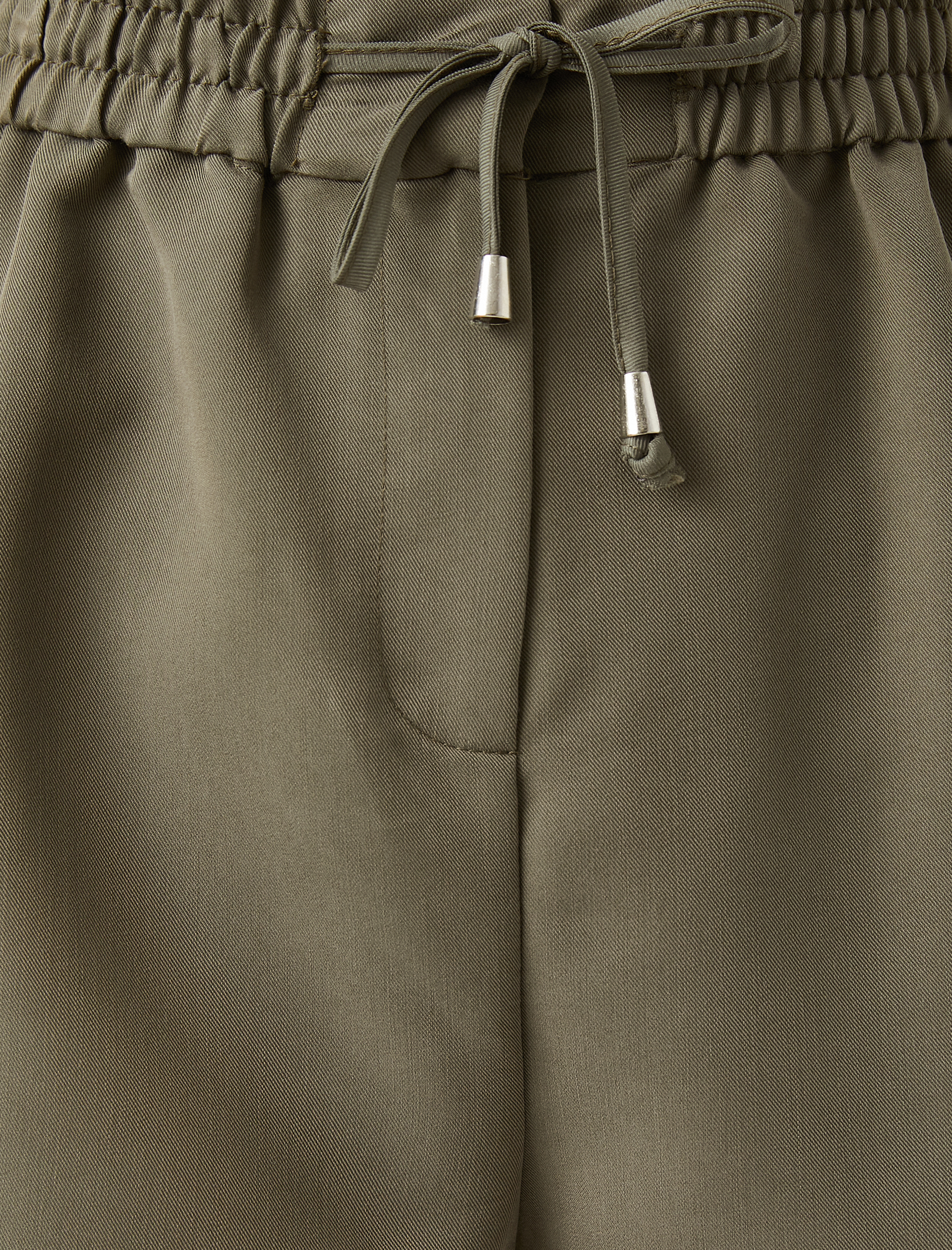   Belden Bağlamalı Şort Pamuklu