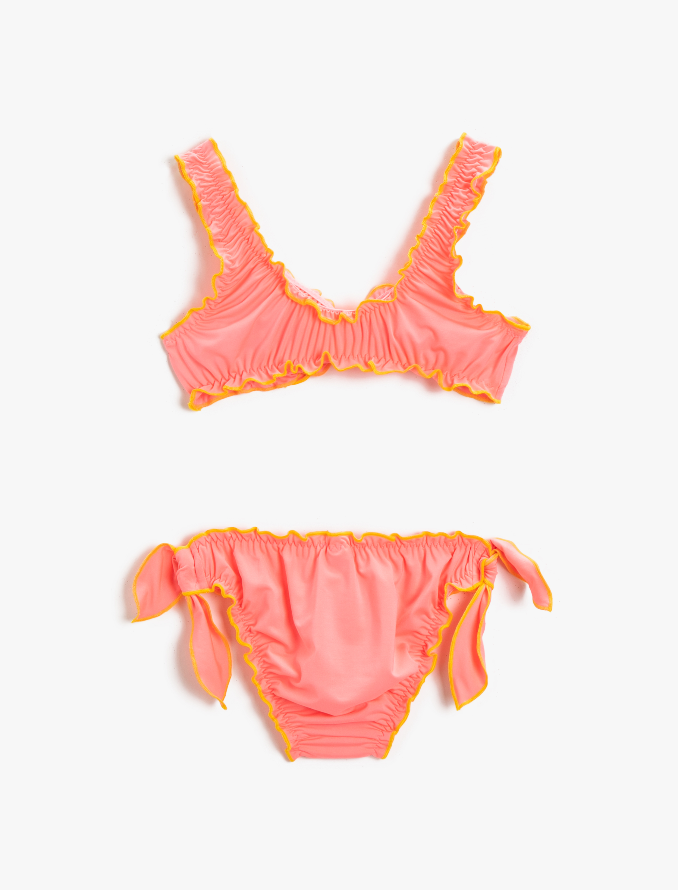  Kız Çocuk Bikini Takımı 2 Parça Fırfırlı