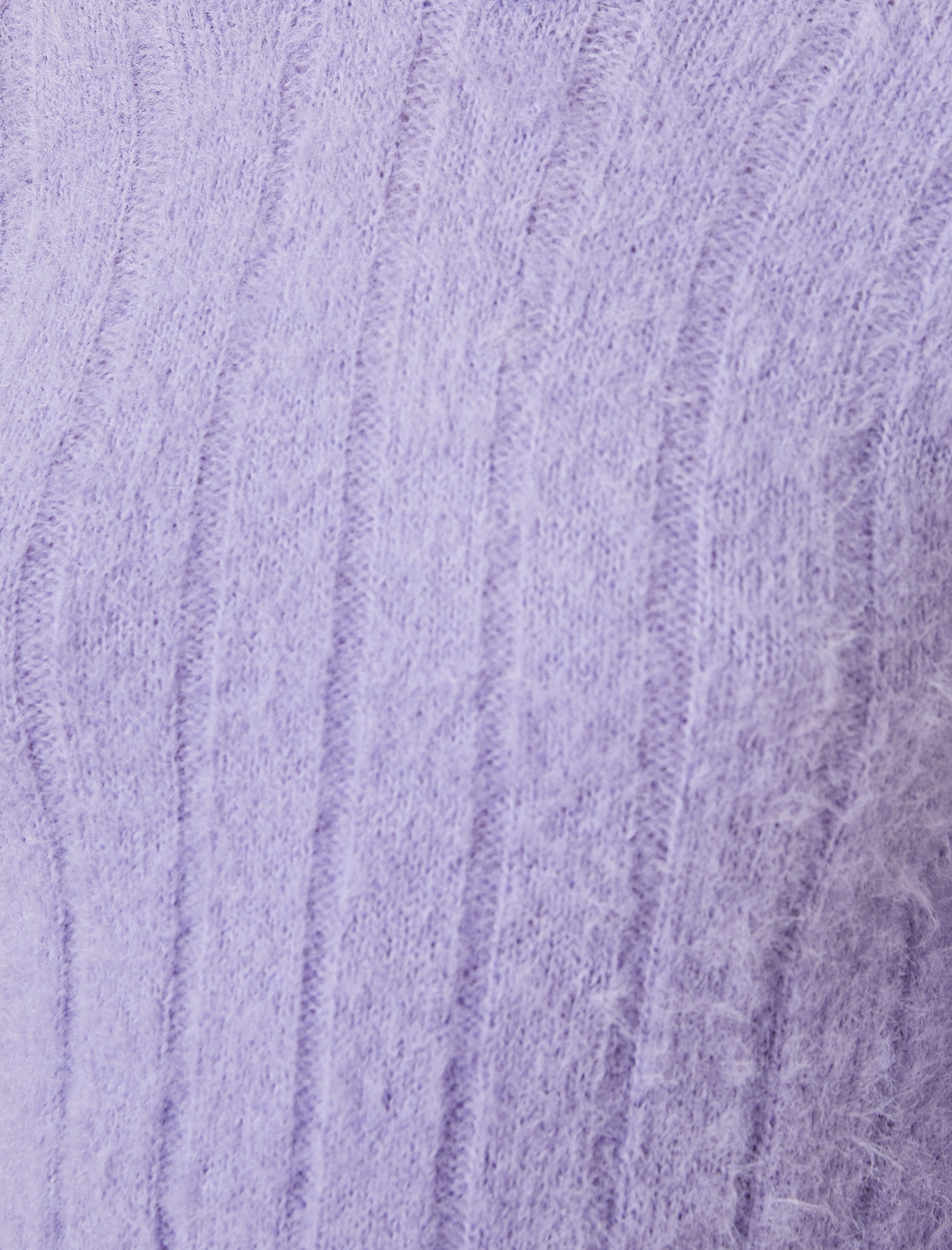   Kapüşonlu Ribanalı Tüylü Triko Kazak