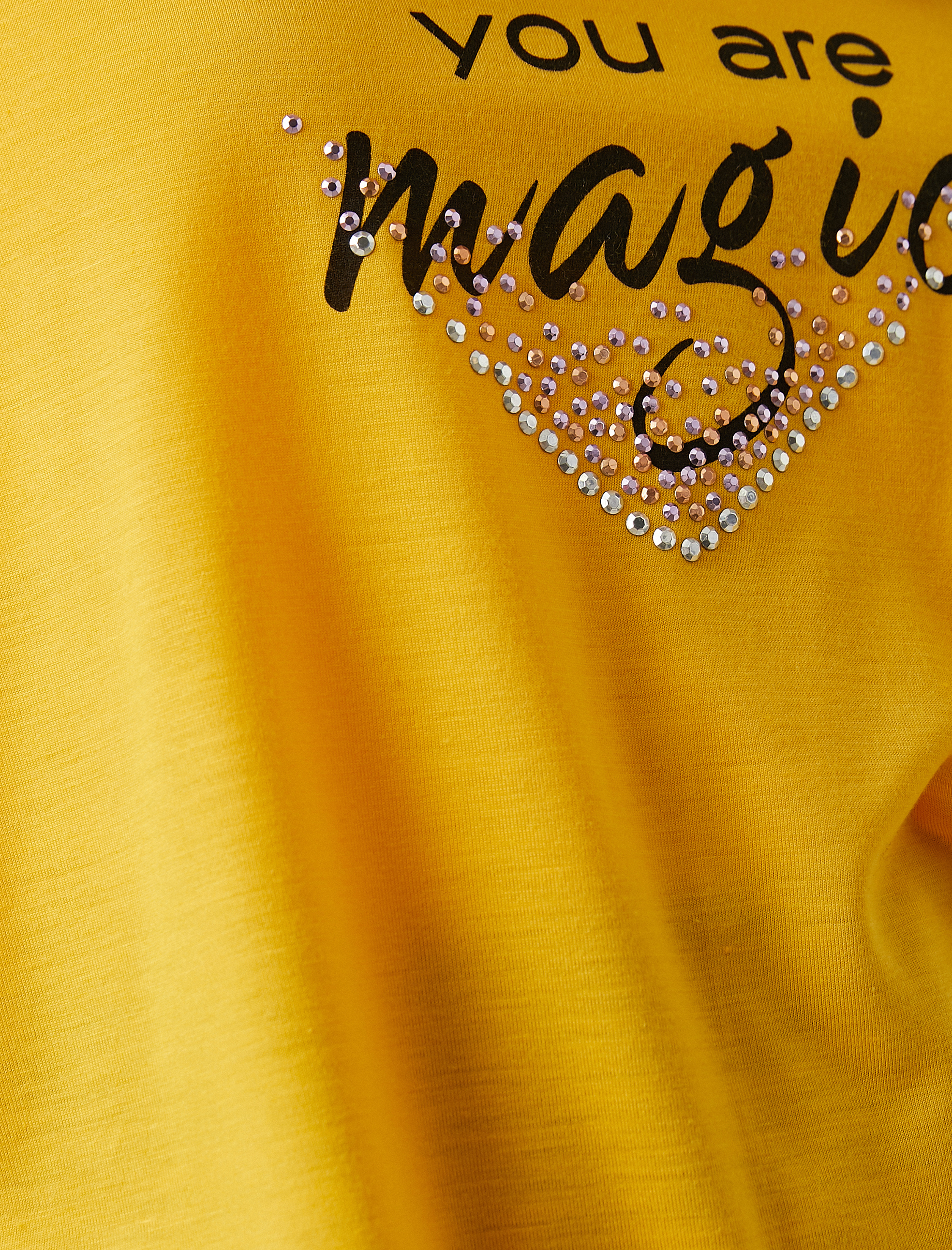   Baskılı Pullu Tişört Bisiklet Yaka