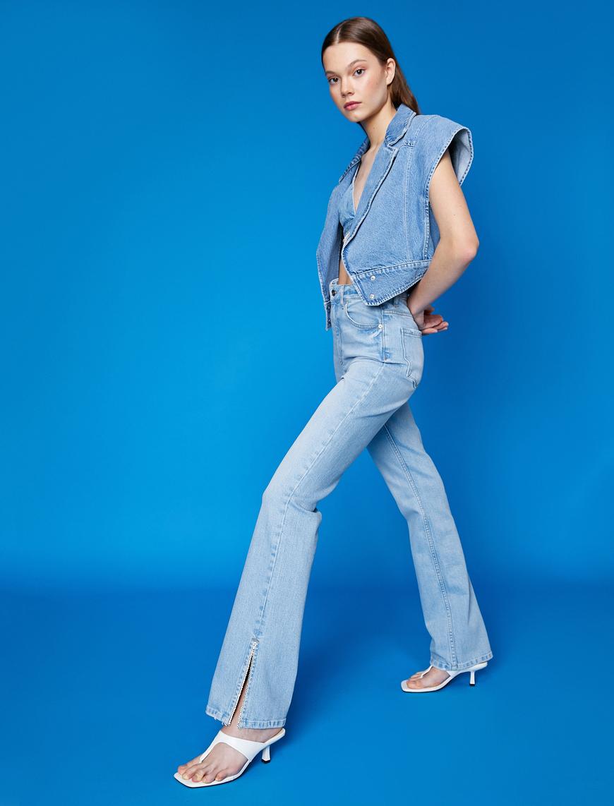   Slim Flare Fit Kot Pantolon - Slim Jean