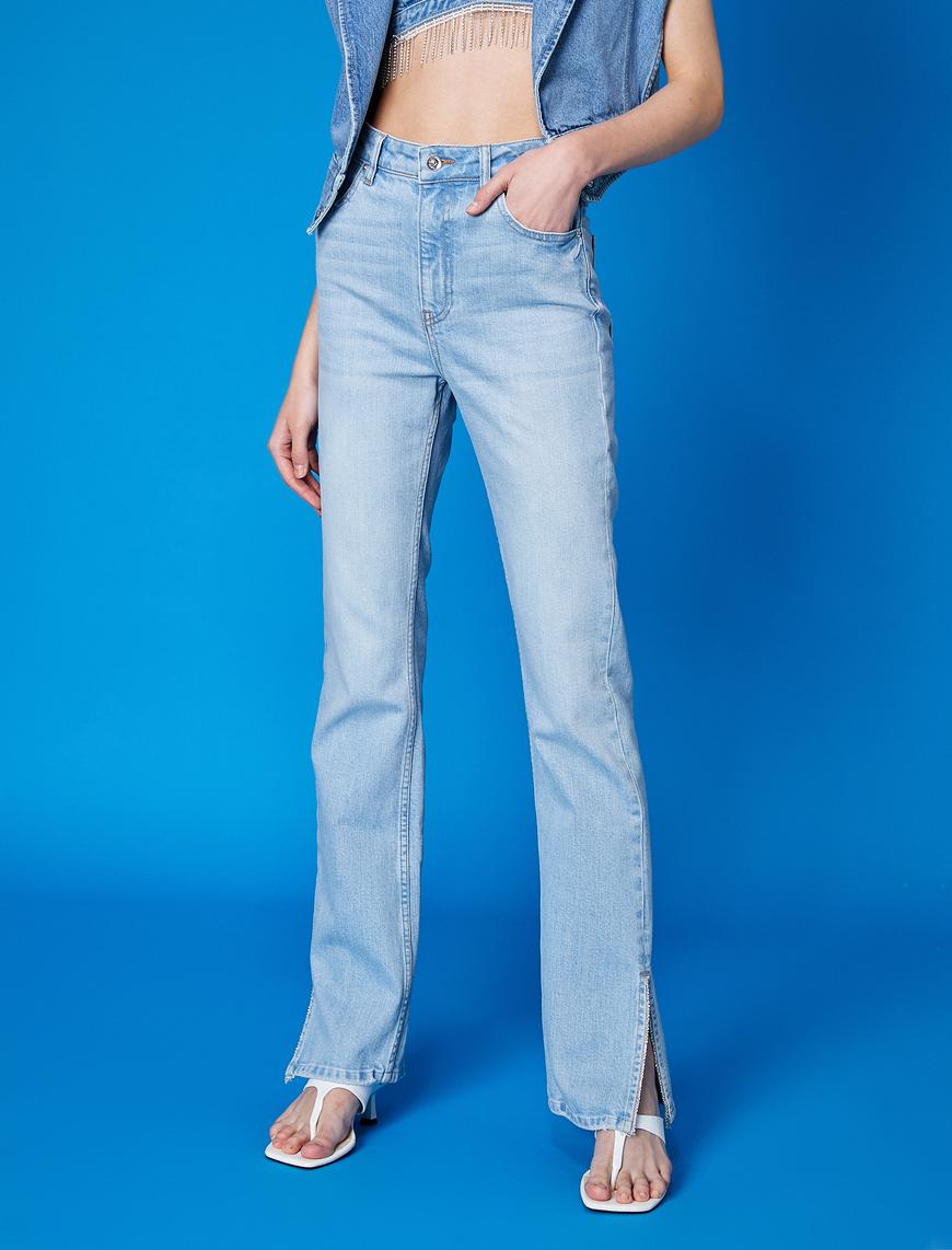   Slim Flare Fit Kot Pantolon - Slim Jean