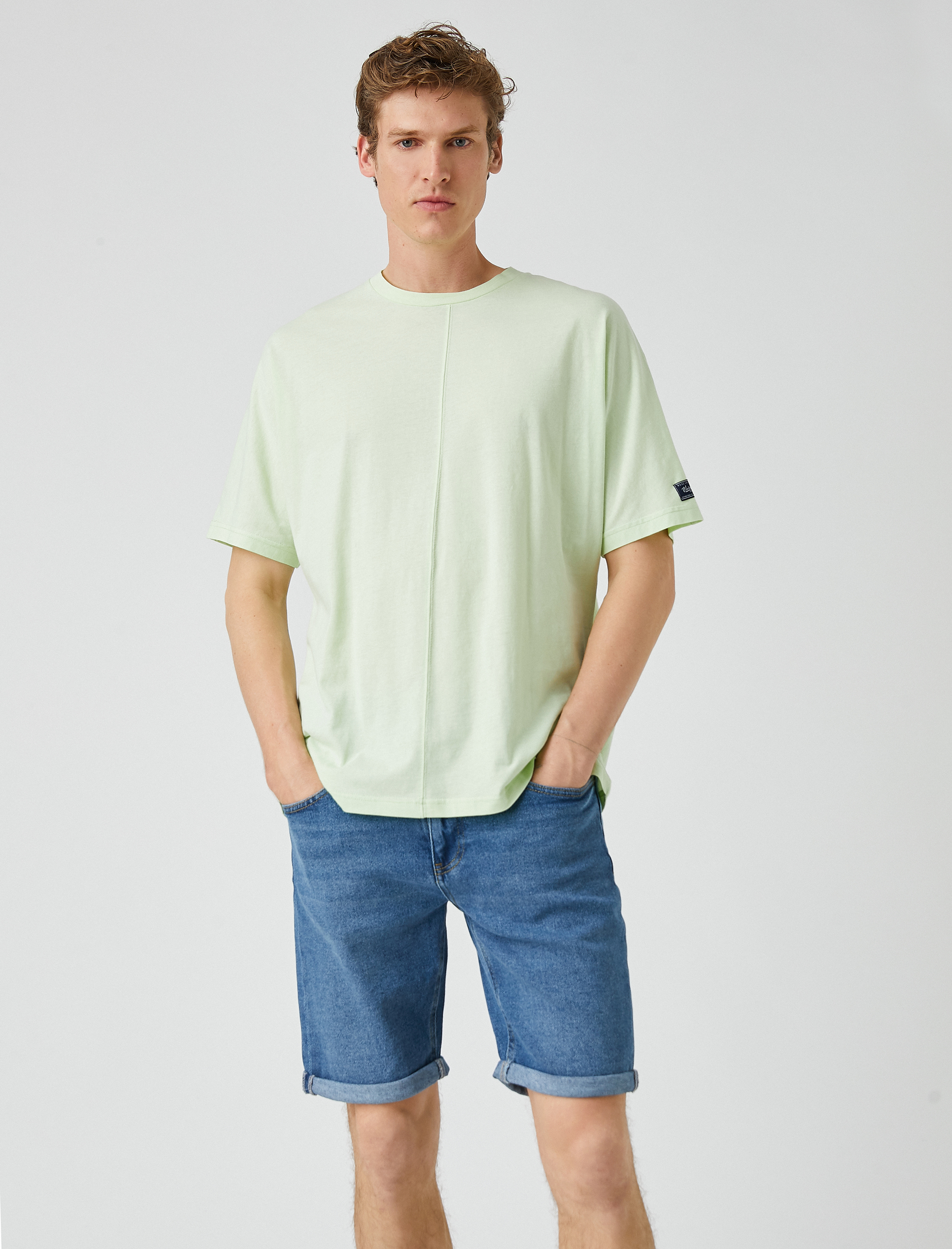   Kot Şort Katlı Paça Detaylı