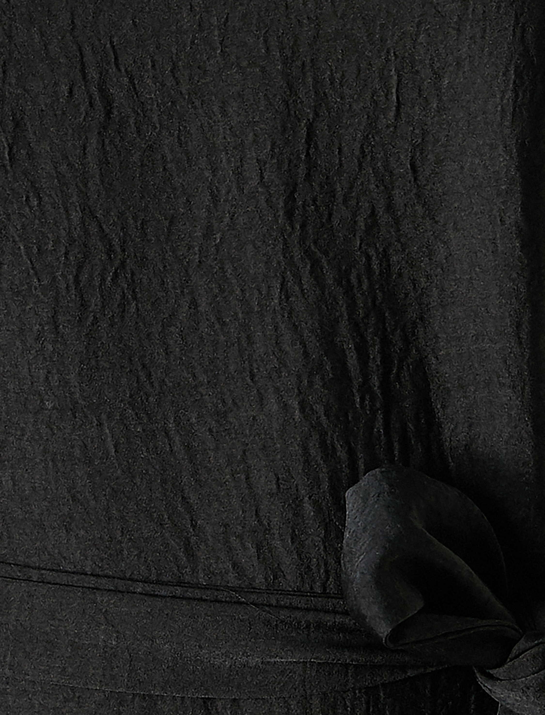   Askılı Midi Elbise Fırfırlı Kuşaklı Saten Görünümlü