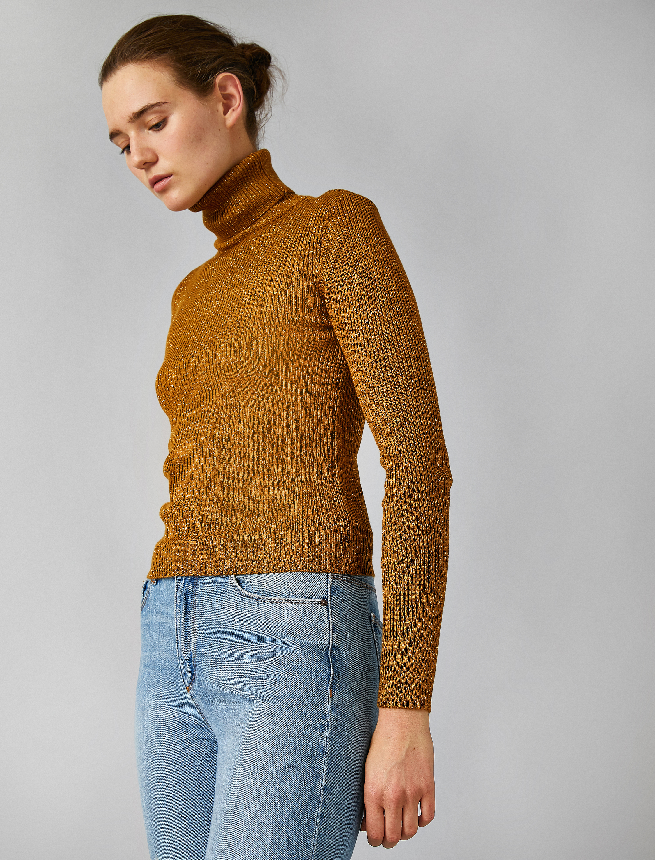   Balıkçı Yaka Uzun Kollu Triko Kazak