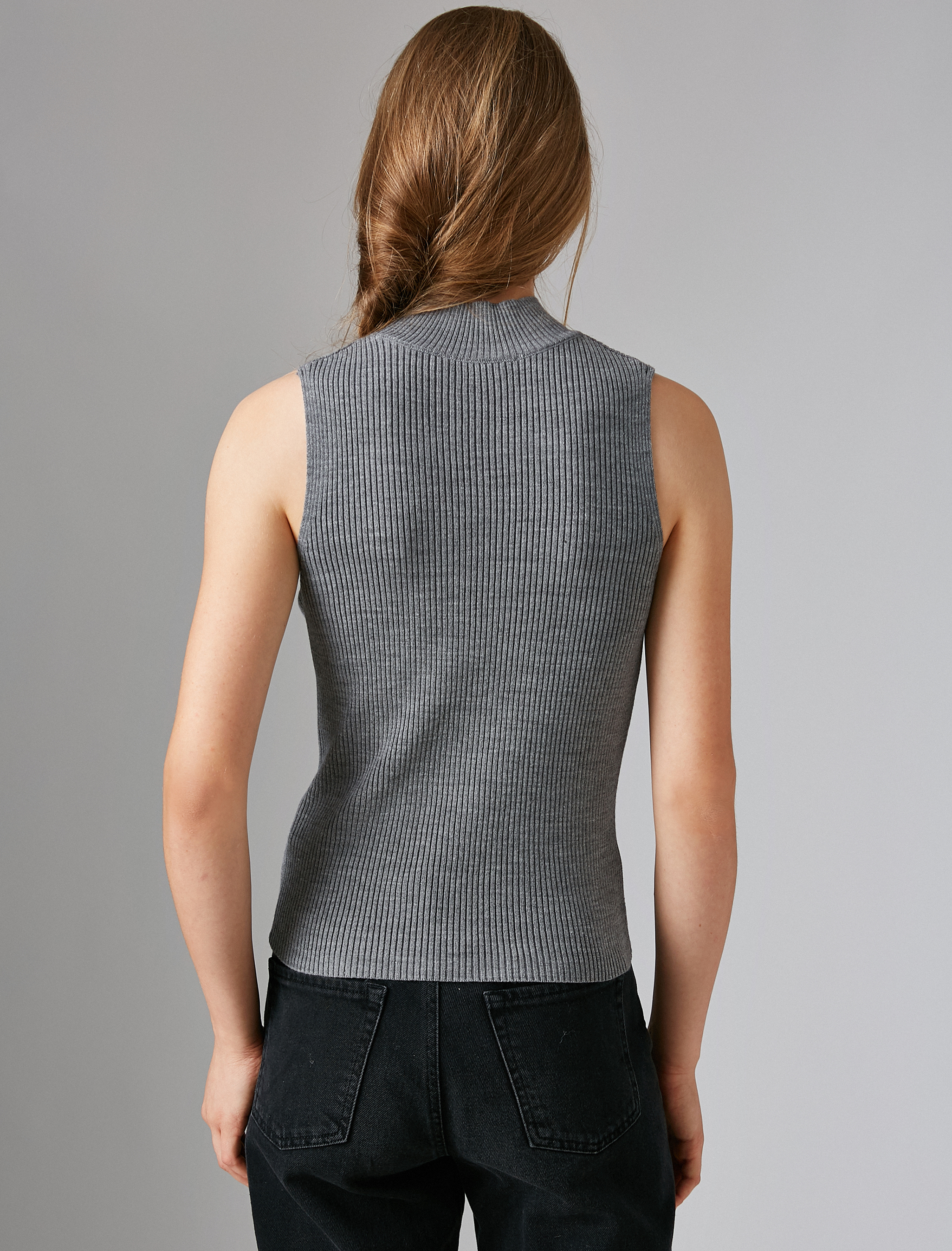   Balıkçı Yaka Kolsuz Basic Triko Kazak