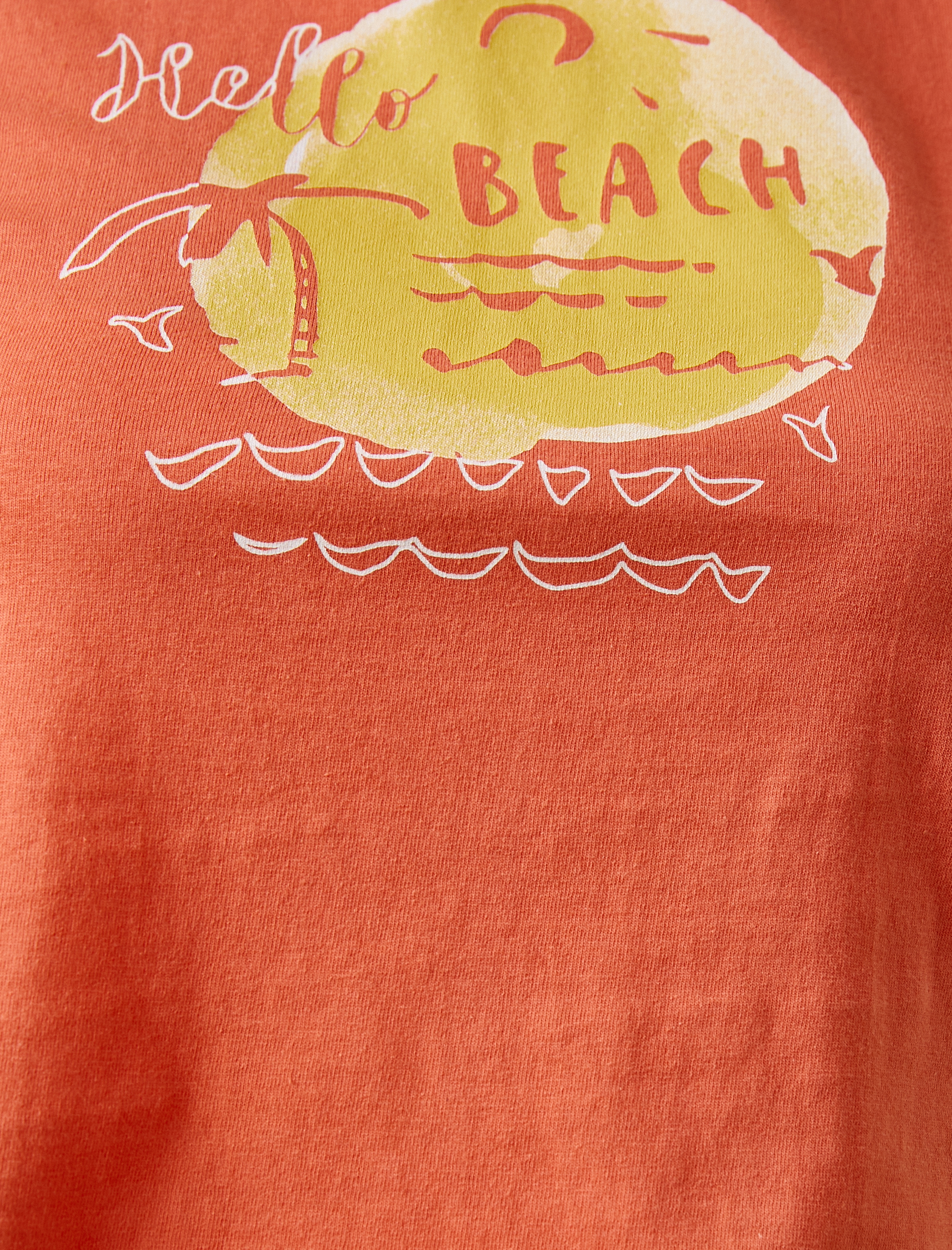   Bisiklet Yaka Atlet Baskılı Pamuklu