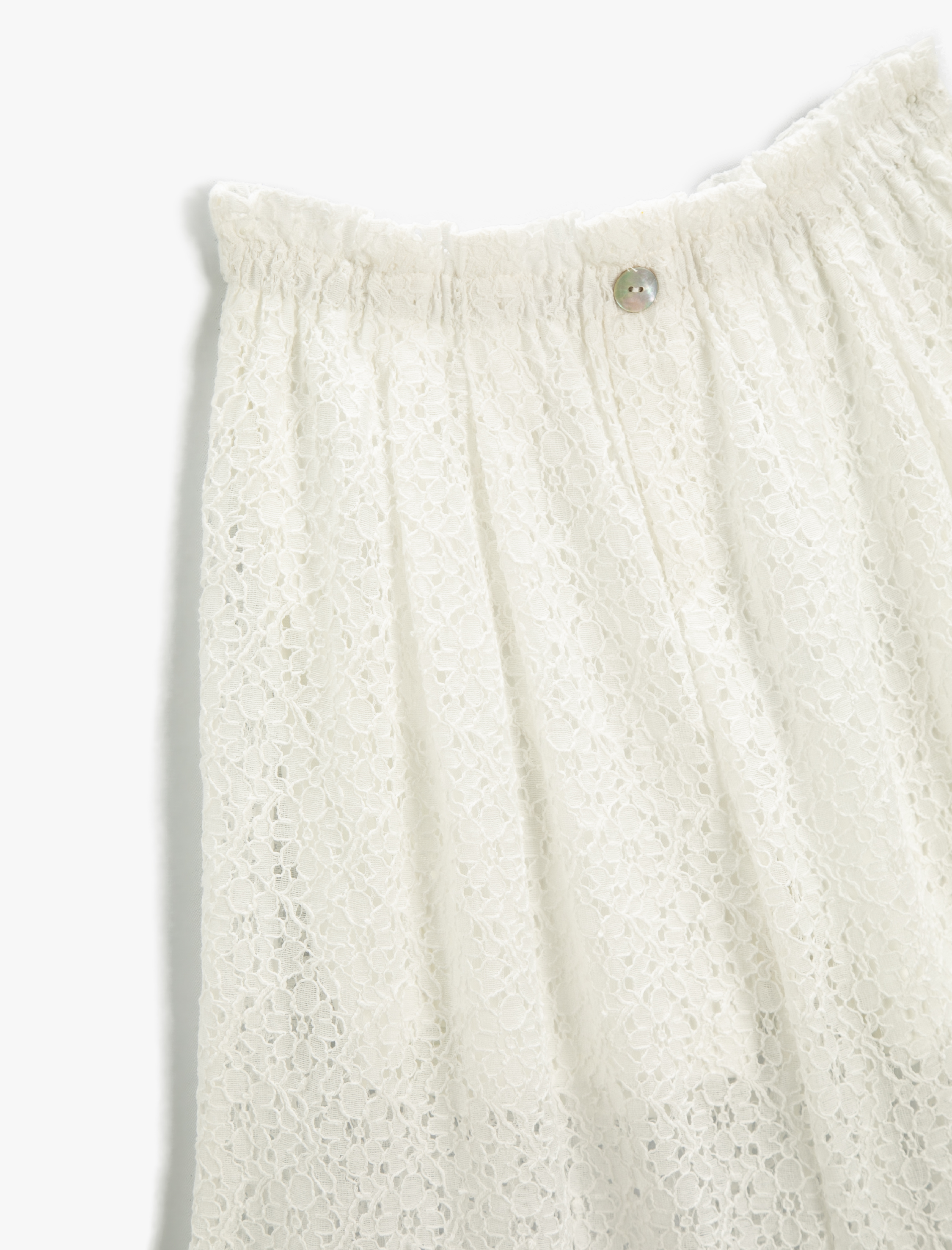  Kız Çocuk Dantelli Pantolon Astarlı