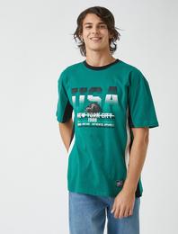 Ayı Baskılı Vintage Tişört