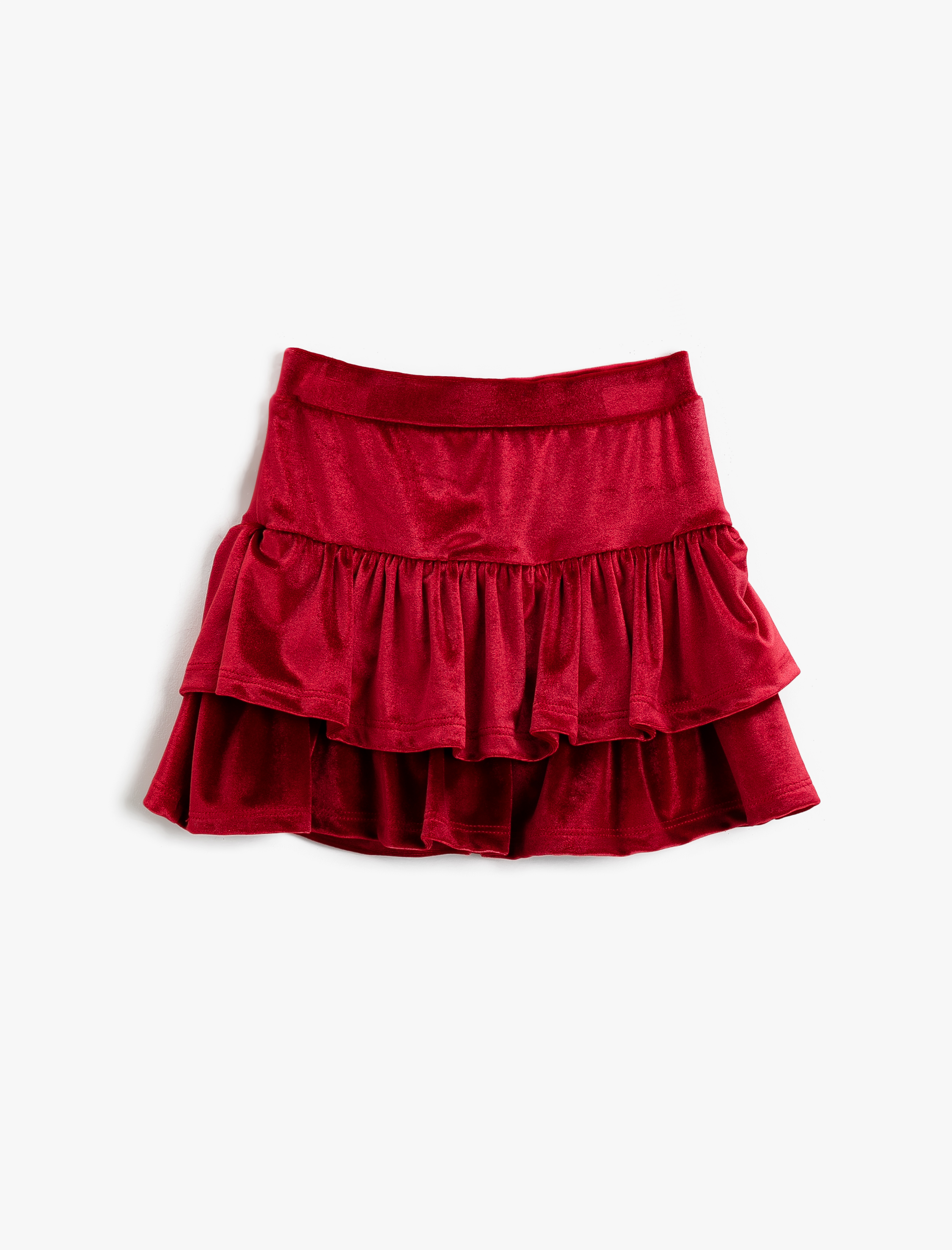  Kız Çocuk Fırfırlı Mini Etek
