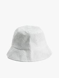 İşlemeli Bucket Şapka - Koton X Şahika Ercümen