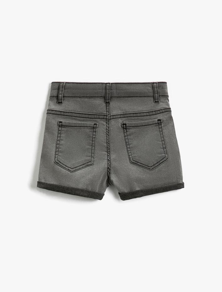 Kız Çocuk Basic Kot Şort Pamuklu