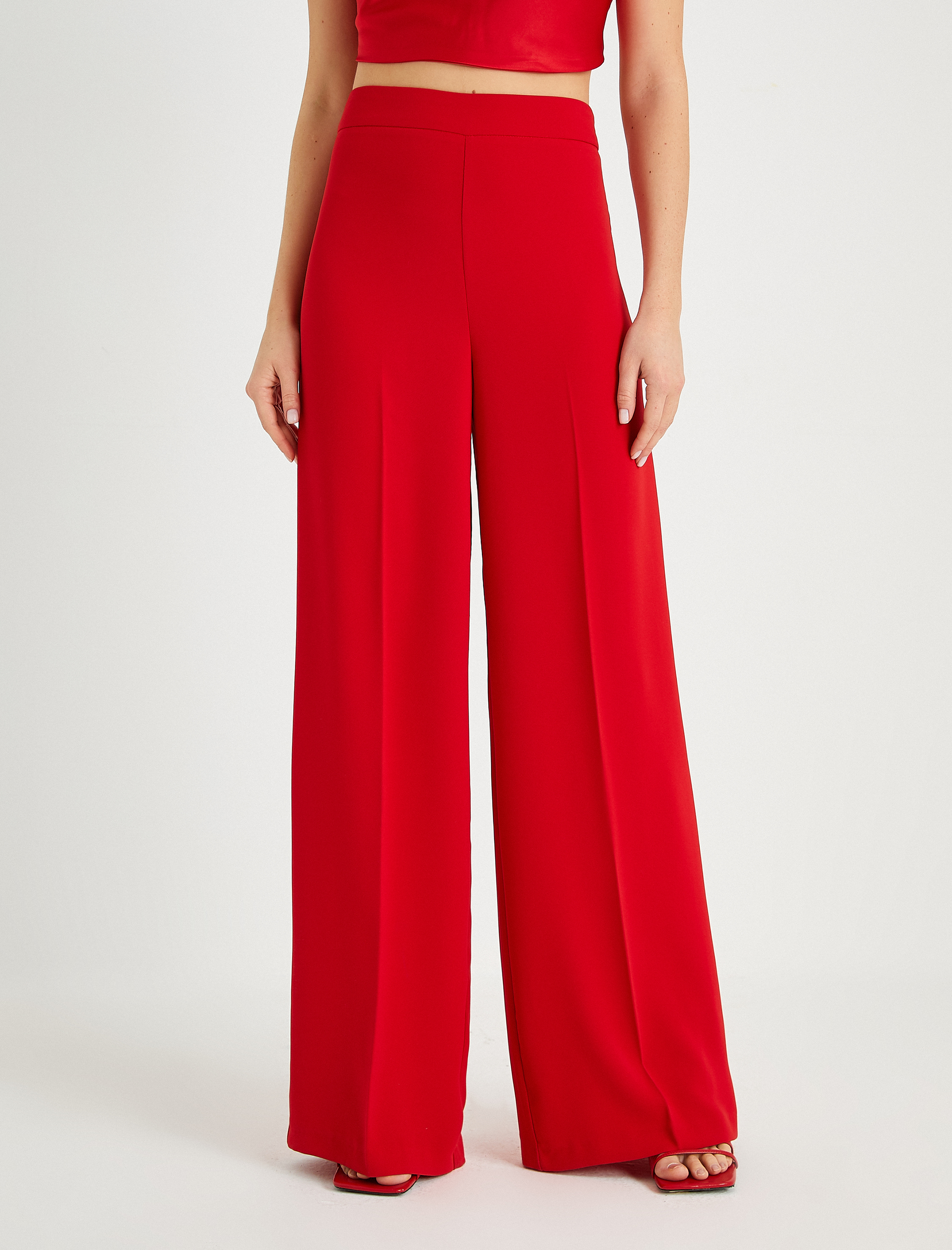   Geniş Paça Pantolon Yüksek Bel